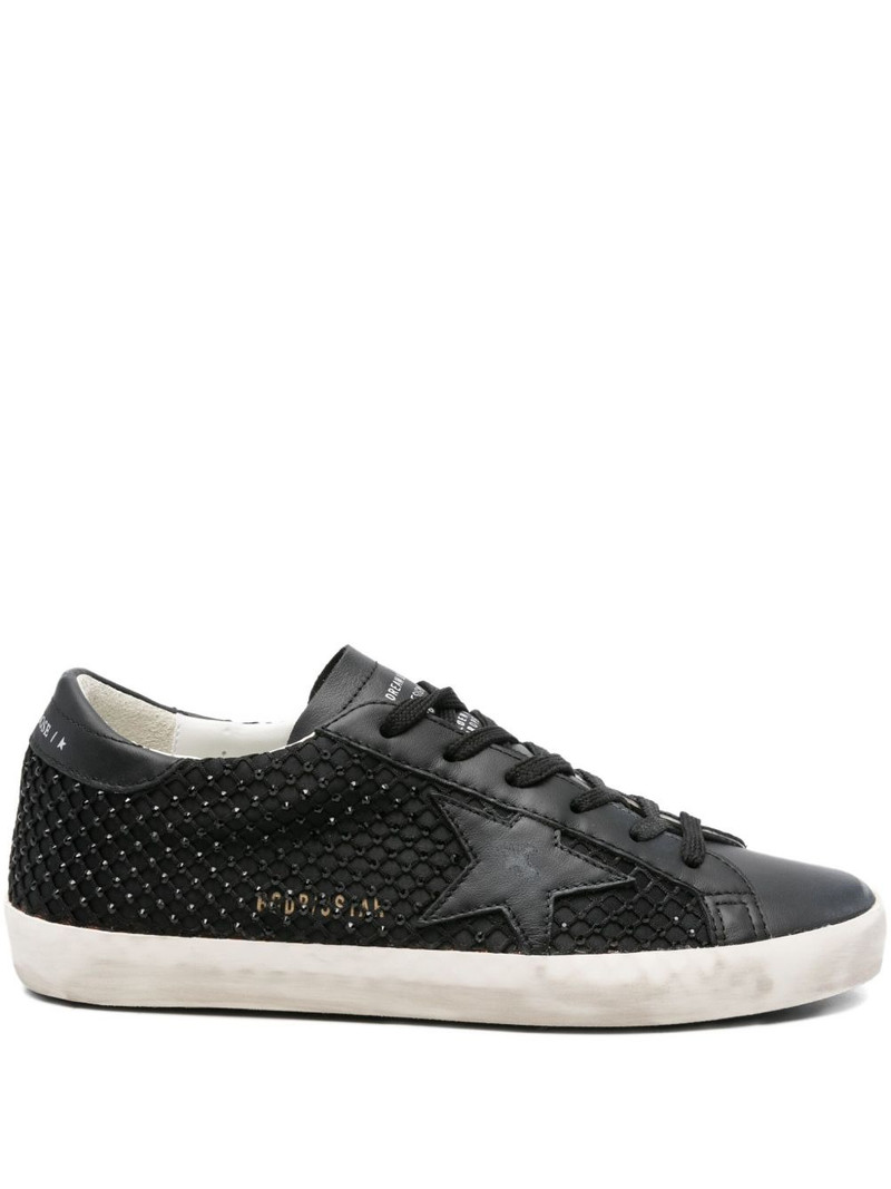 Super-Star beaded leather trainers 1