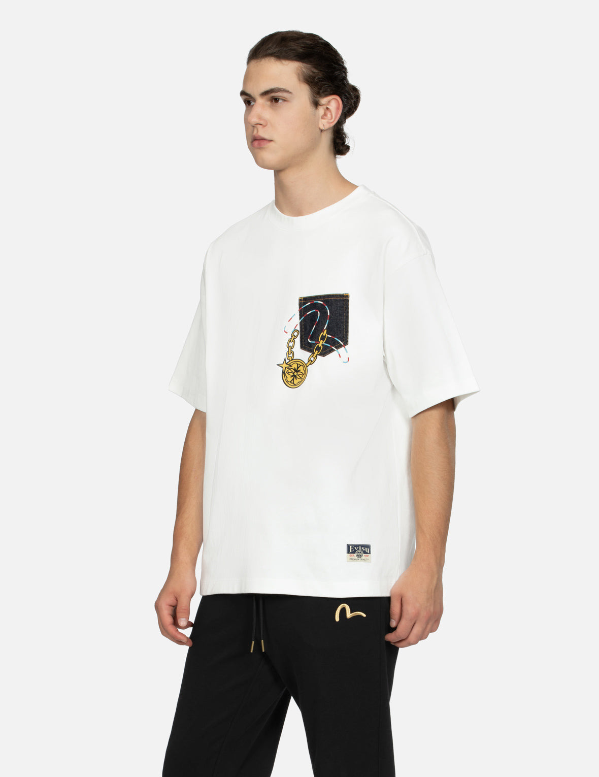 LUCKY SLOT MACHINE DAICOCK PRINT RELAX FIT T-SHIRT - 8