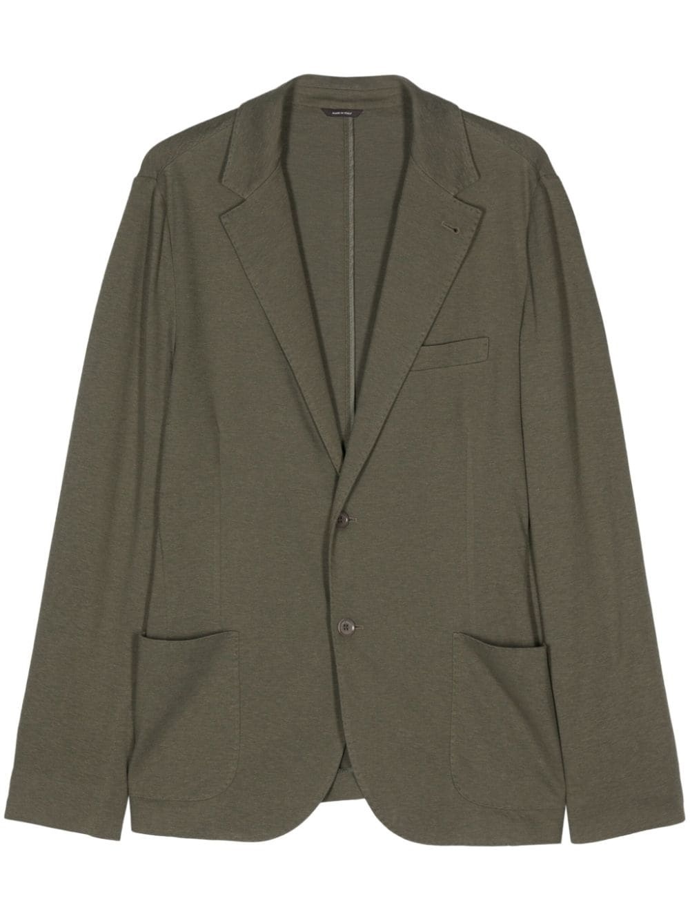 piquÃ©-weave single-breasted blazer - 1