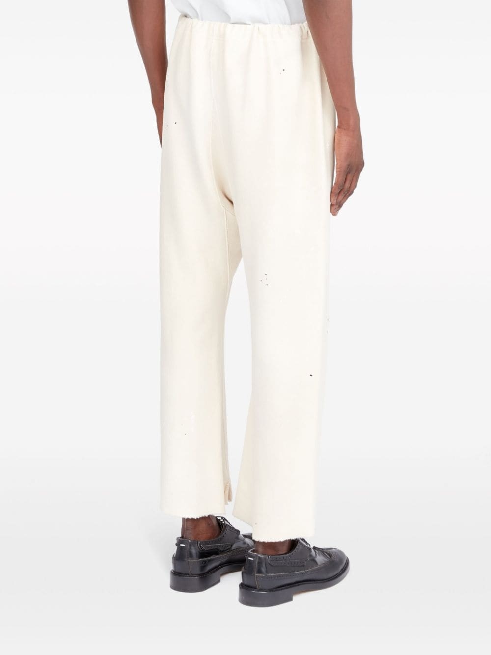 cut-out hem track pants - 4