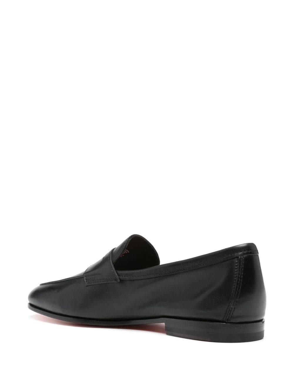almond leather loafers - 3