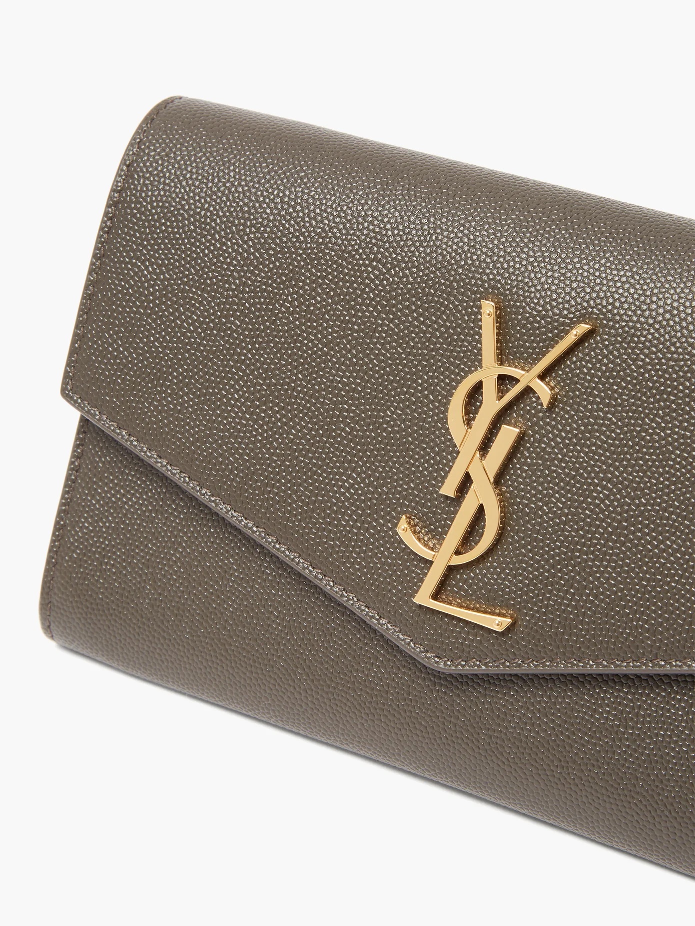 Uptown mini YSL grained-leather cross-body bag - 6