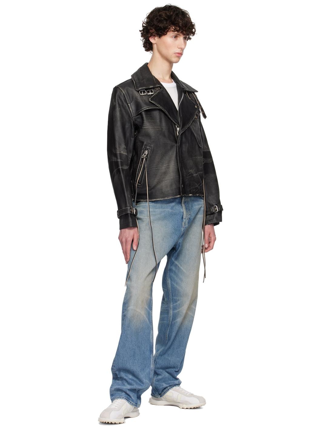 Black Achilles Leather Jacket - 4