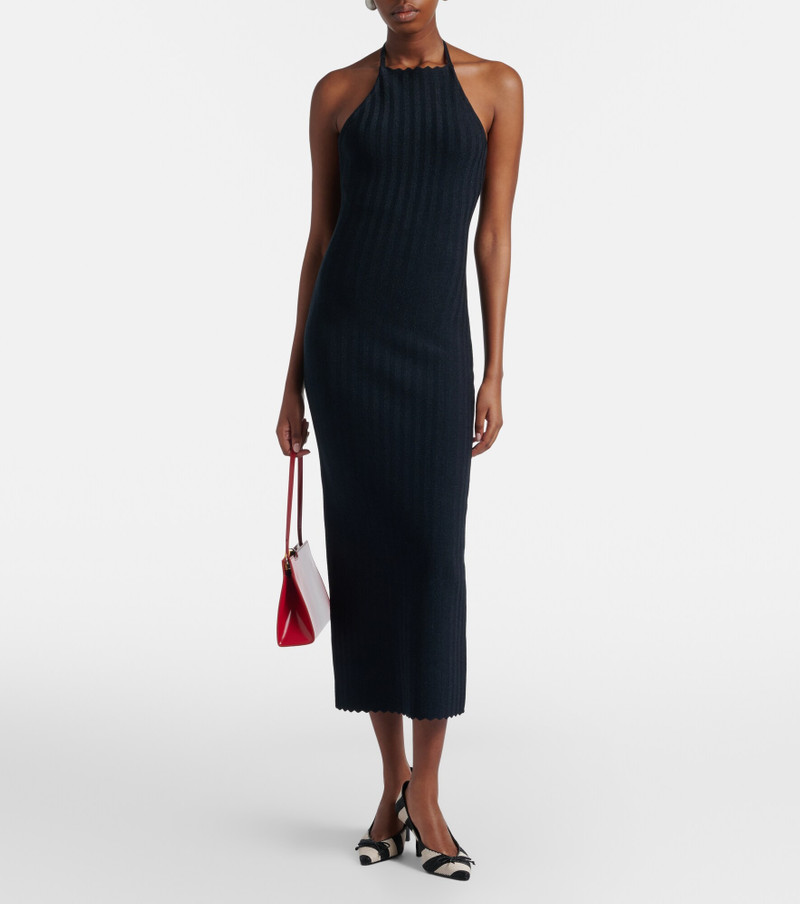 JACQUEMUS Tablier knitted midi dress outlook