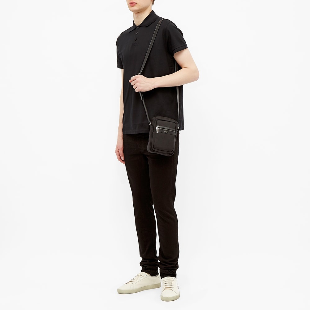 Saint Laurent Brad Canvas Leather Shoulder Bag - 5