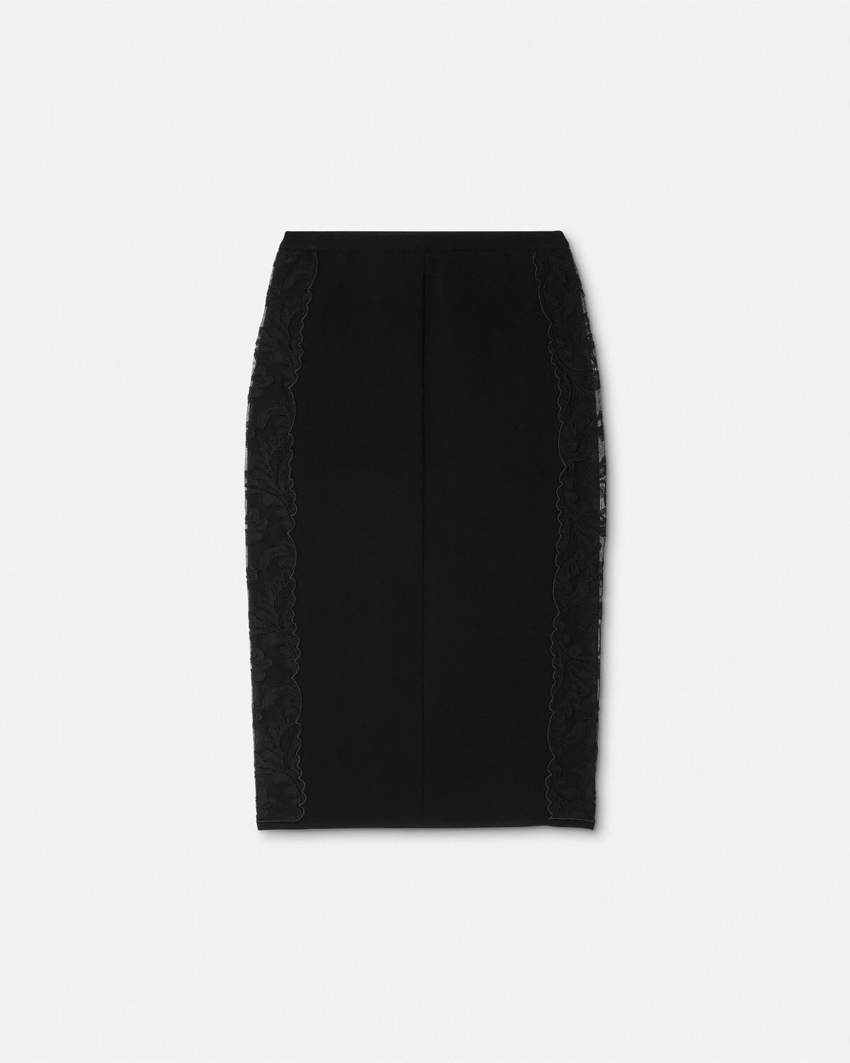 Barocco Lace Knit Midi Skirt - 3