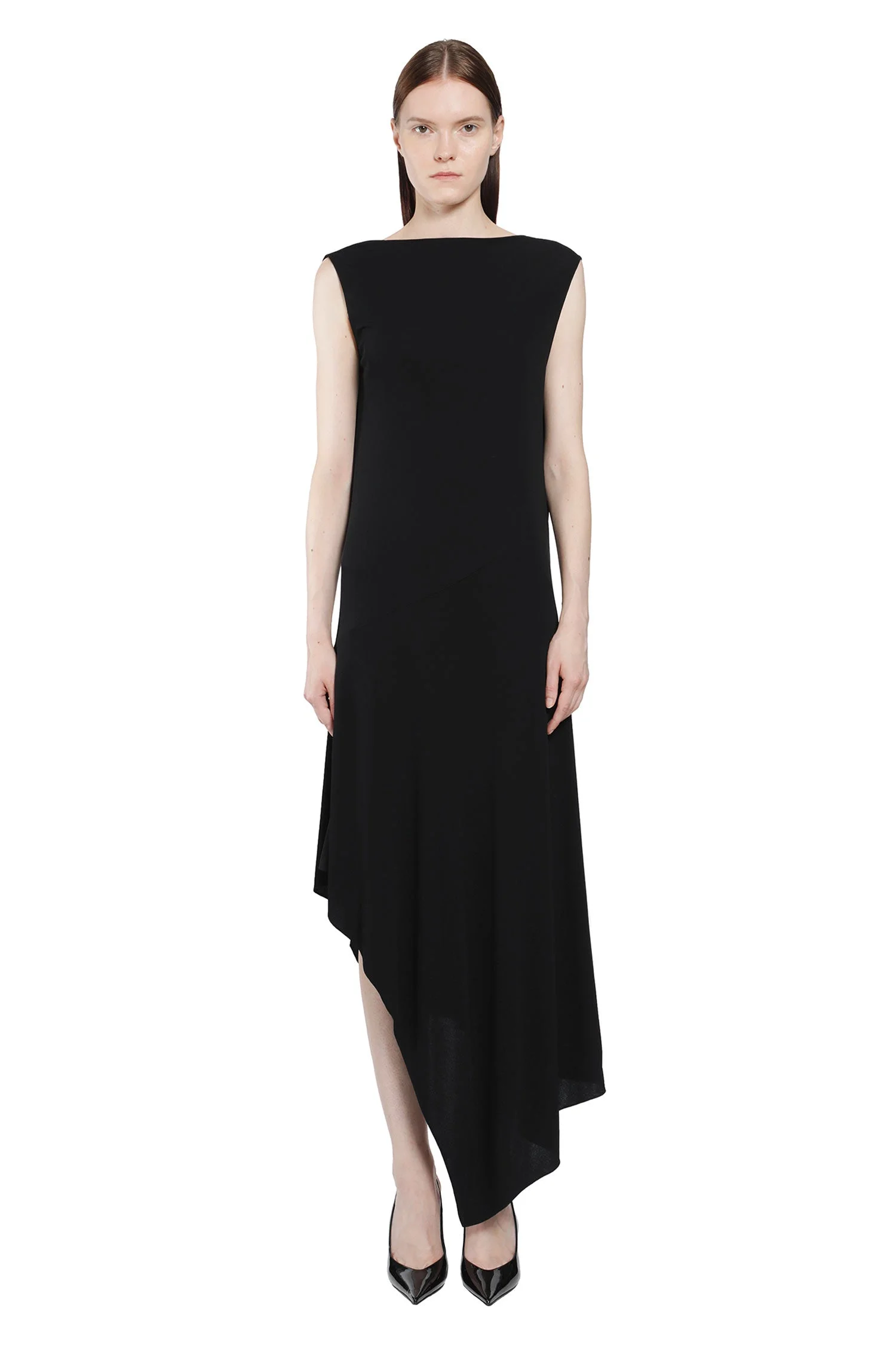 Backless Jersey Crepe Dress - 1