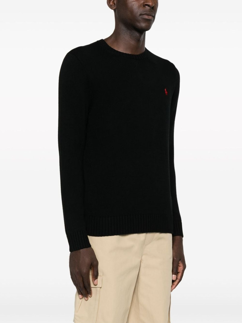 logo-embroidered crew-neck jumper 3