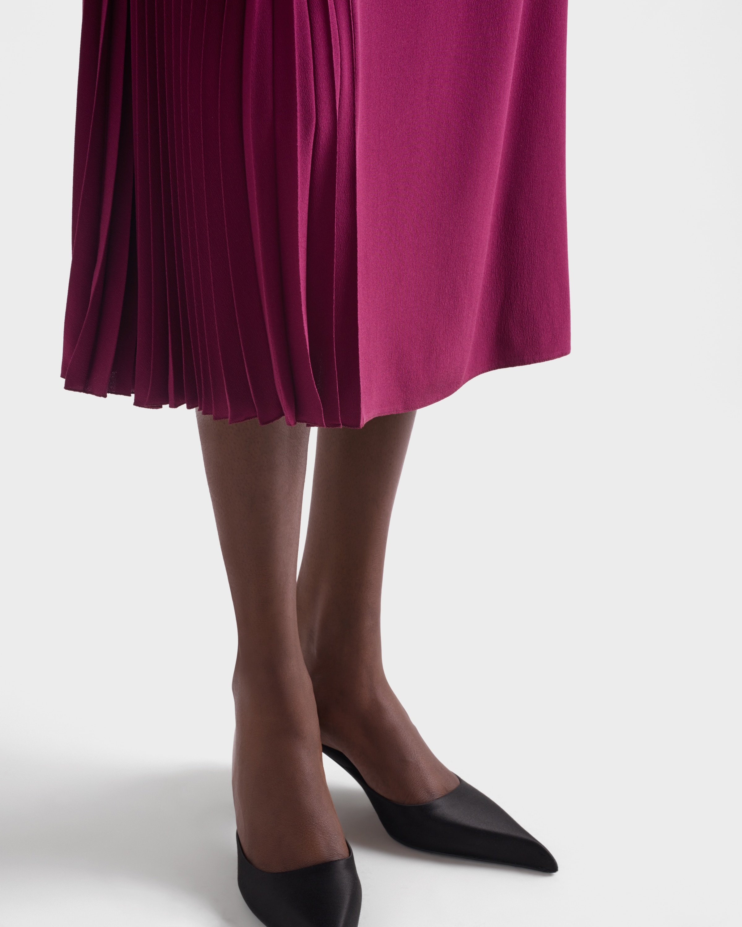 Prada ドレス RUNWAY Pleated marocain dress 関税込 Prada Pleated marocain dress | prada | REVERSIBLE