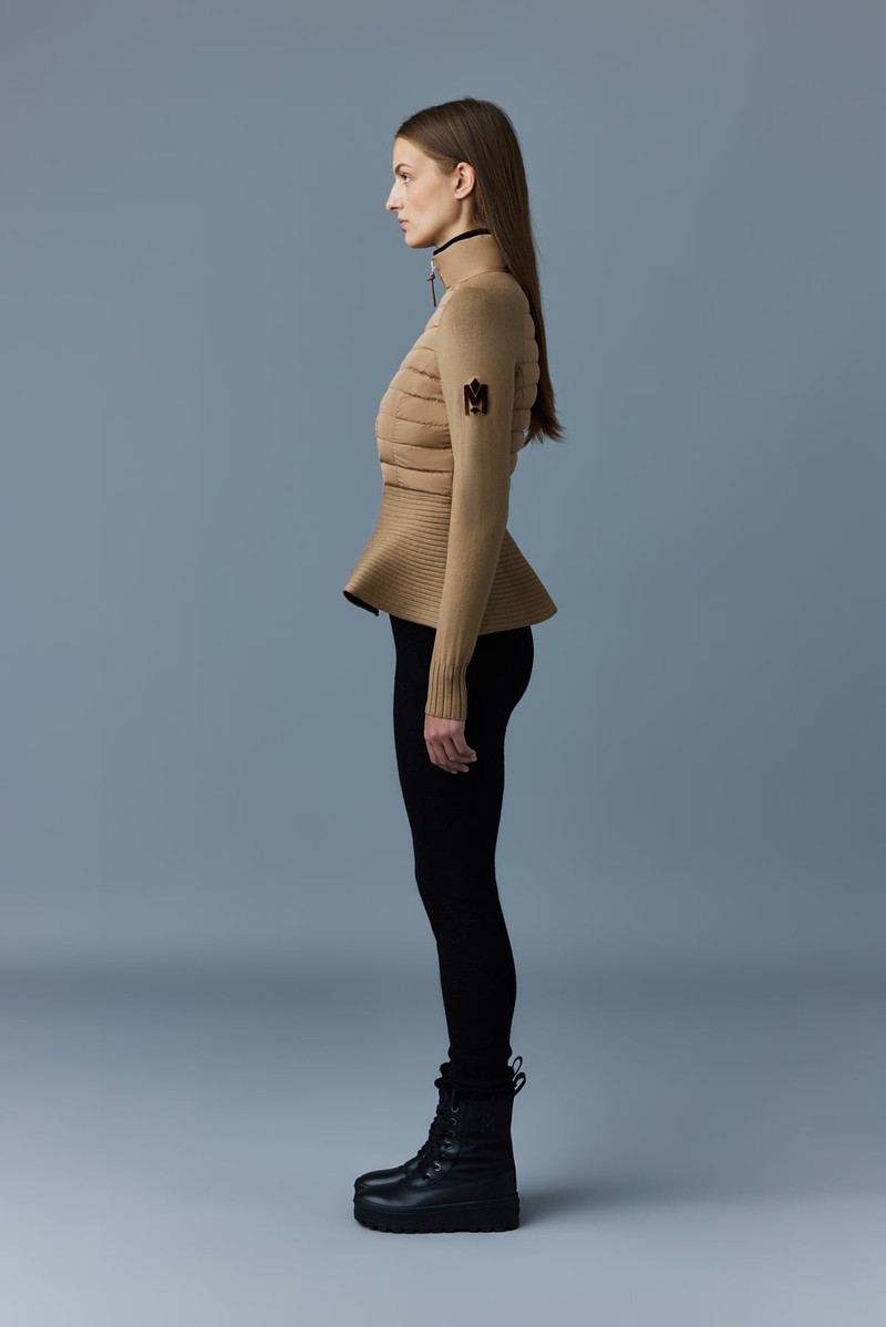 JOY Recycled hybrid cardigan with peplum 3