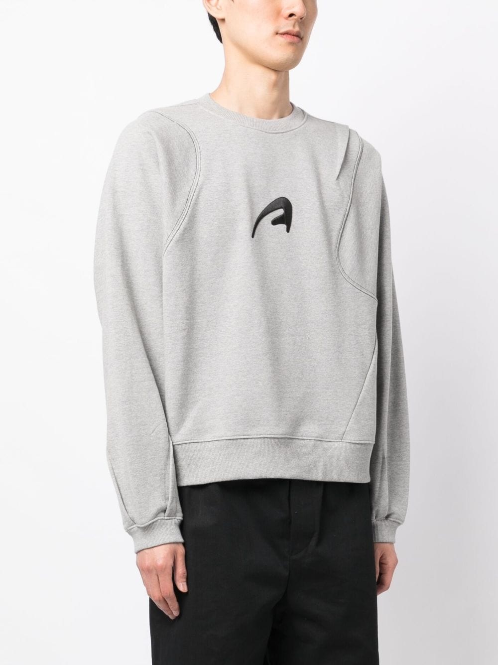 embroidered cotton sweatshirt - 3