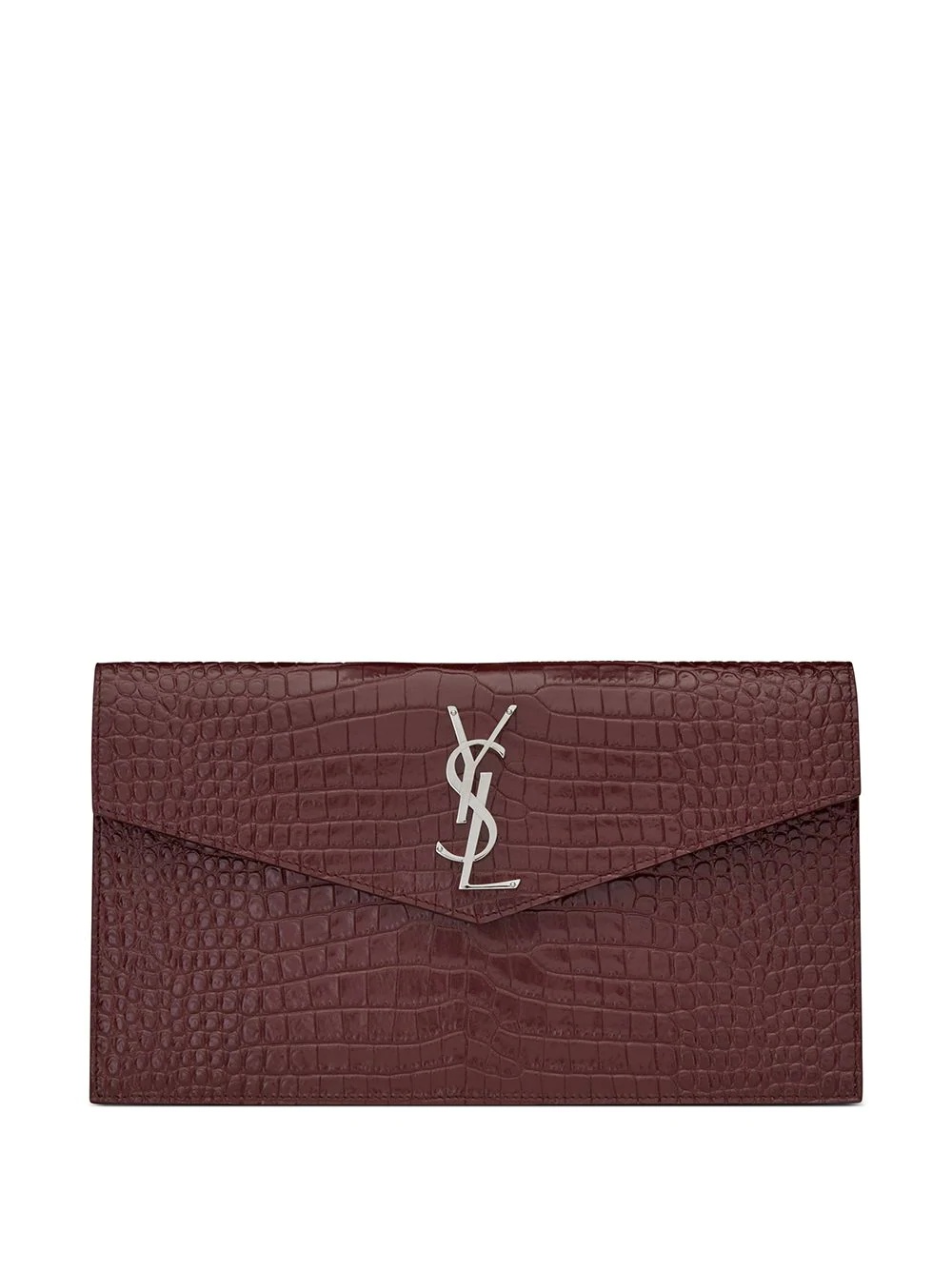 crocodile embossed uptown pouch - 1