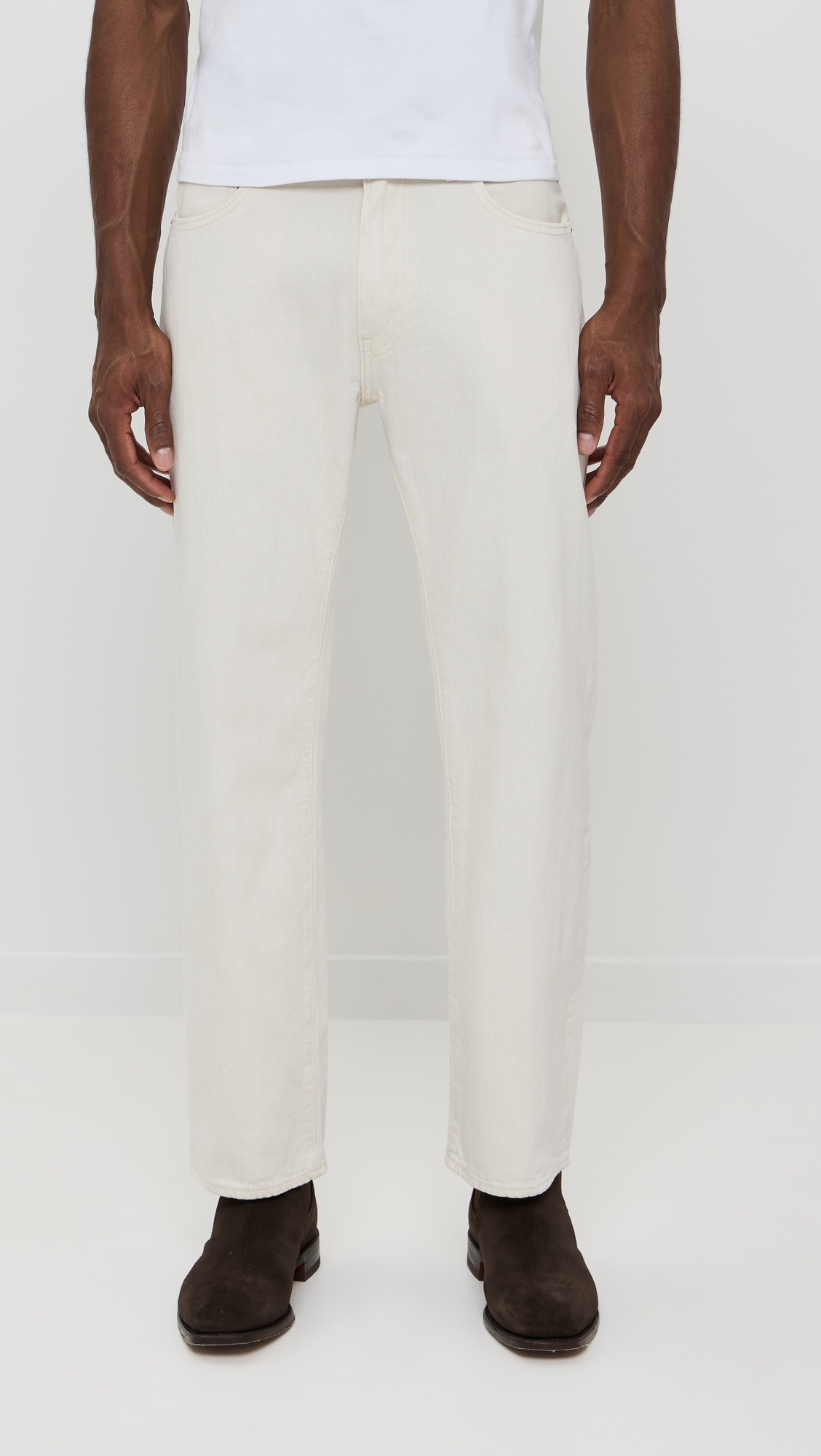 555 Relaxed Straight Linen Blend Jeans - 6
