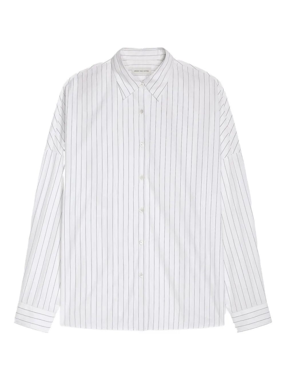 Introducing the 'CASIA 2022' FINES STRIPED SHIRT by DRIES VAN NOTEN, an exquisite piece in the realm - 1