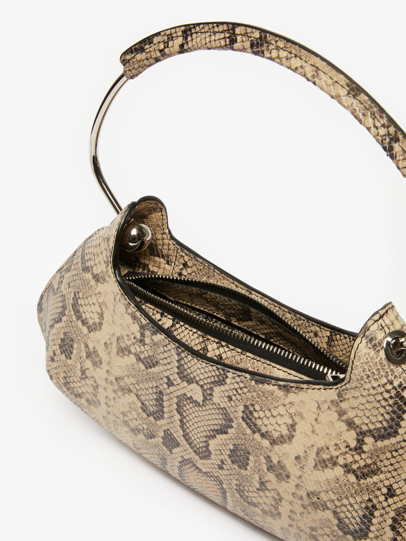 CAJU4 Medium Caju bag in python-print leather 5