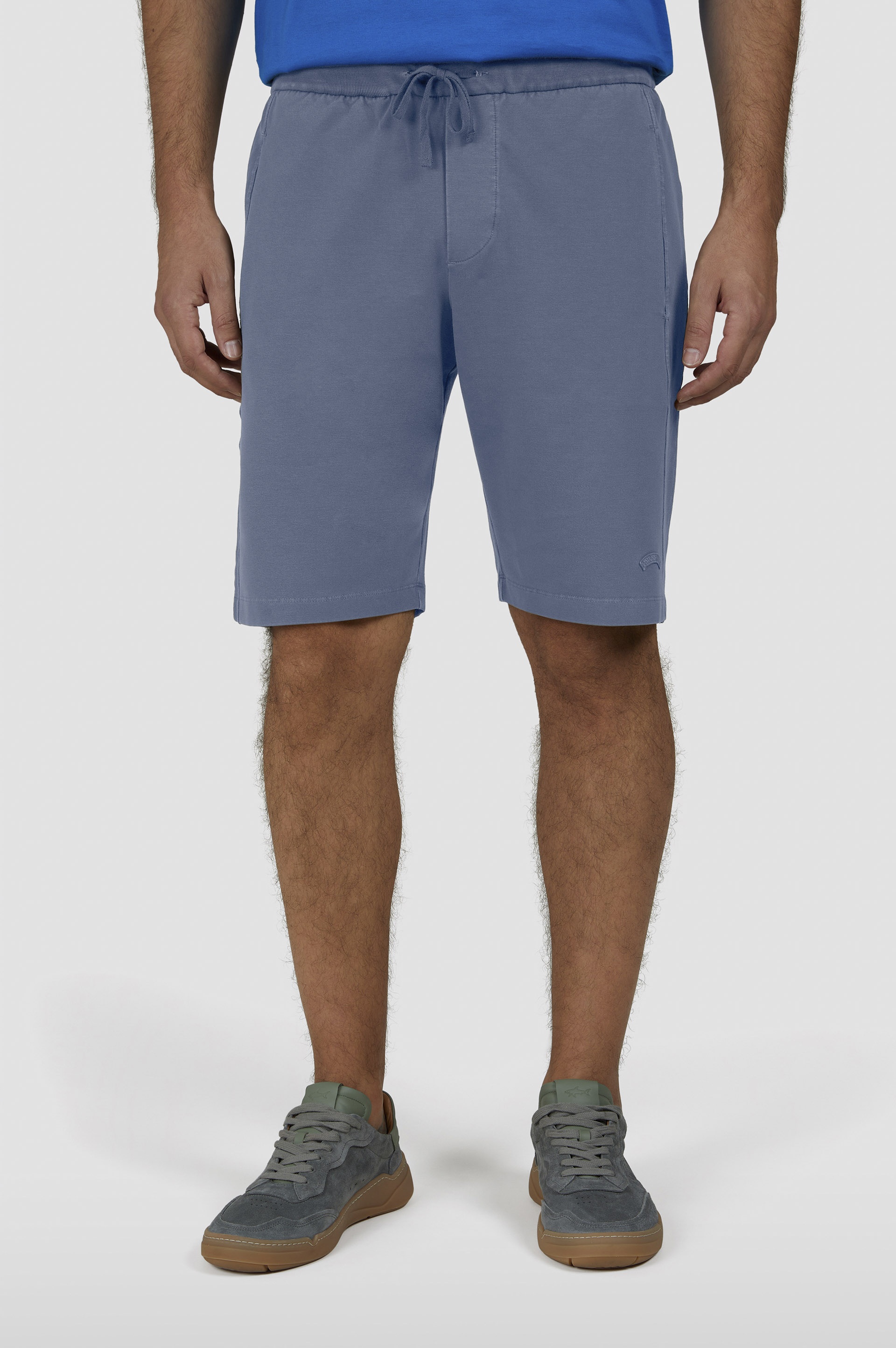 GARMENT-DYED BERMUDA IN X-SOFT FLEECE COTTON - 6