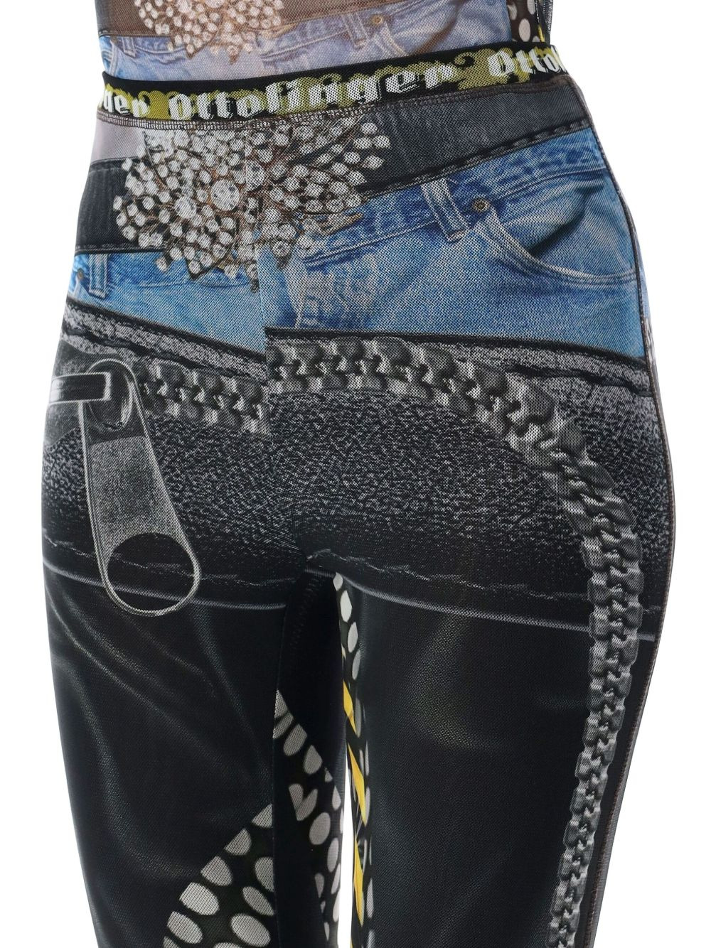 mesh printed trousers - 3