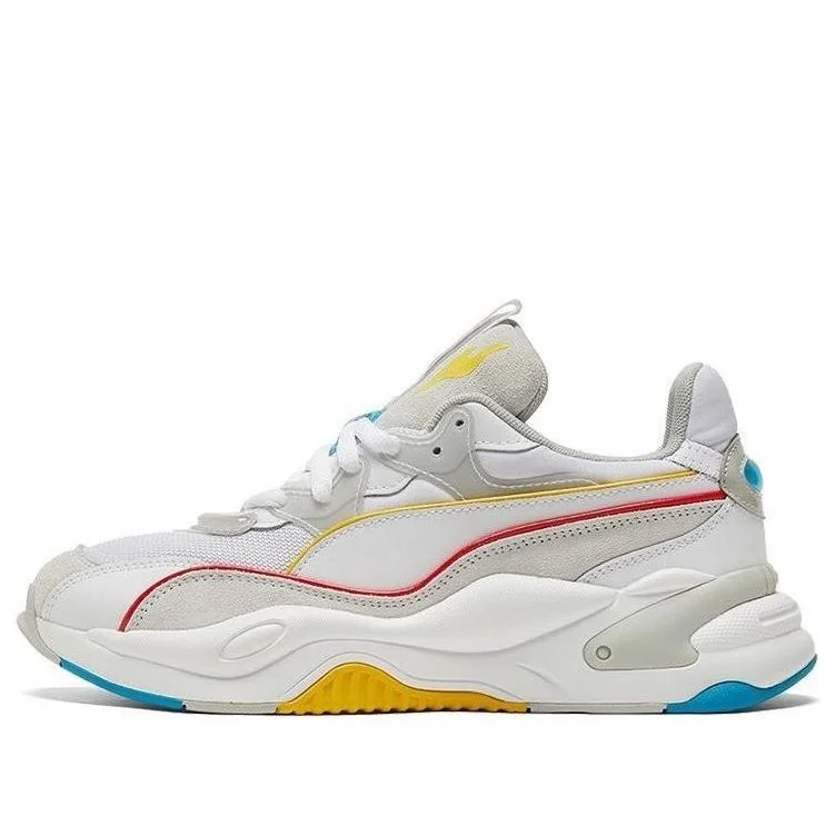 (WMNS) PUMA RS-2K POWER PLAY WNS WHITE-GRA 'White Gray Yellow' 375132-02 - 1