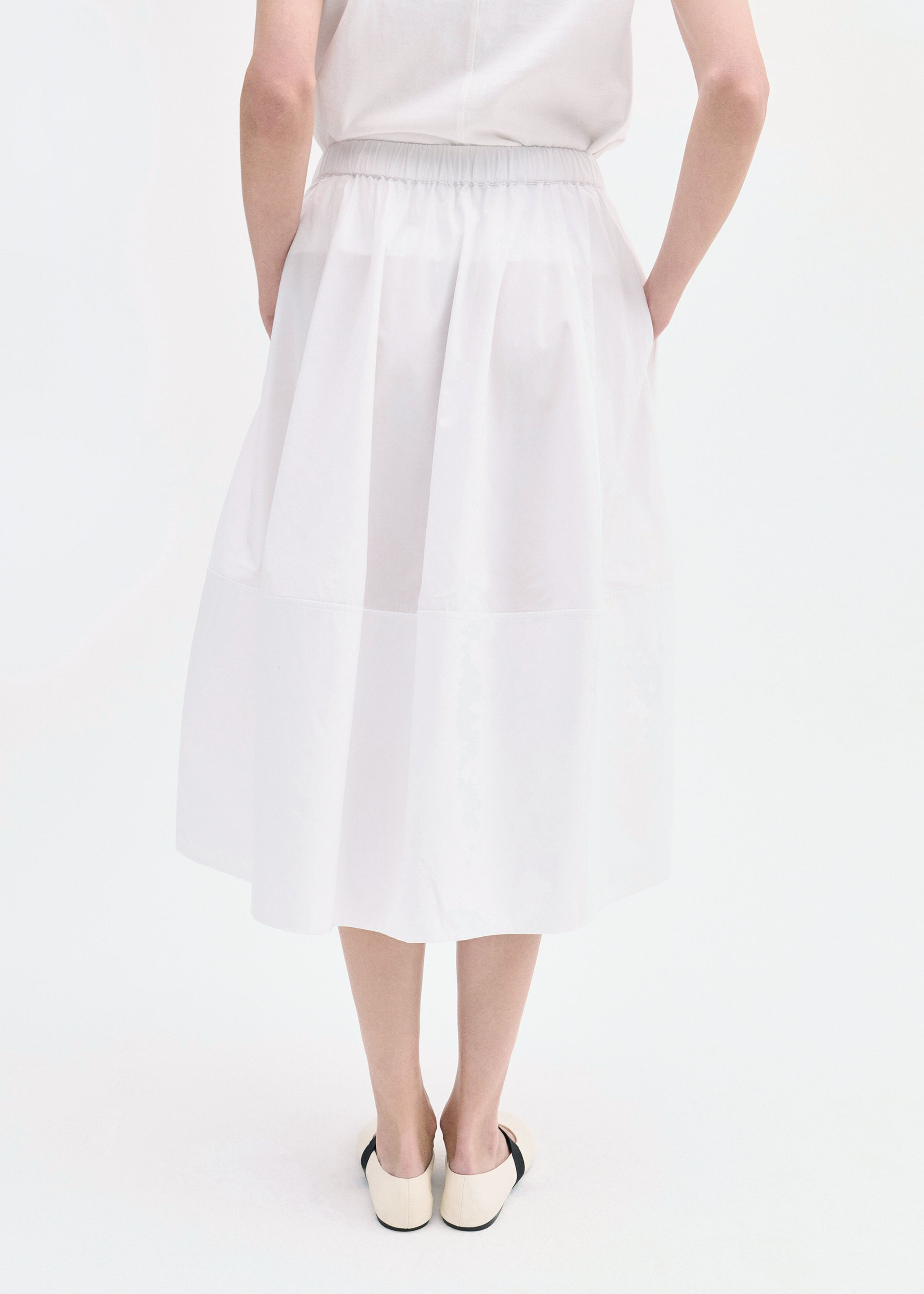 Full Skirt in Cotton Poplin - 5