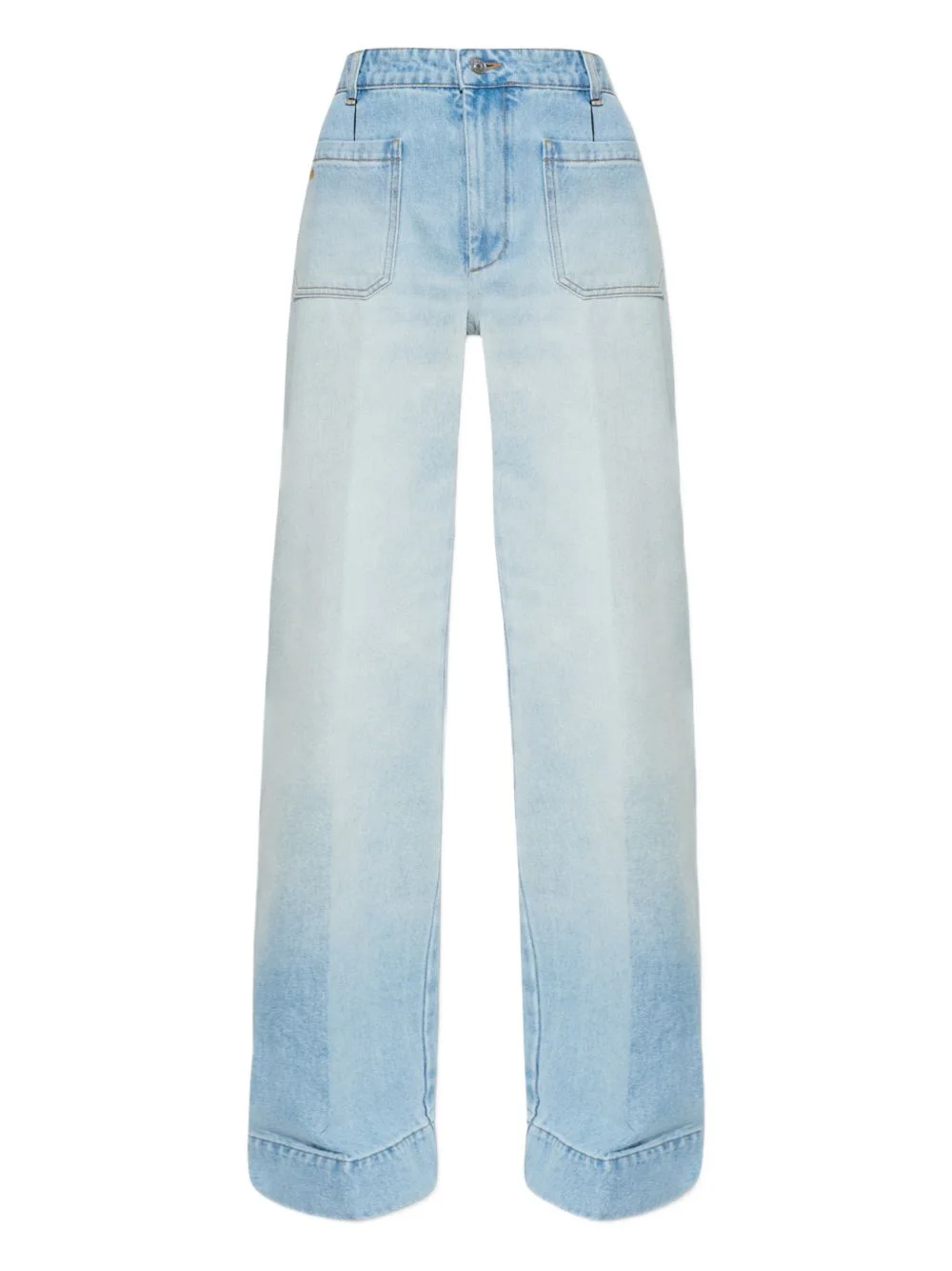 patch-pocket jeans - 1