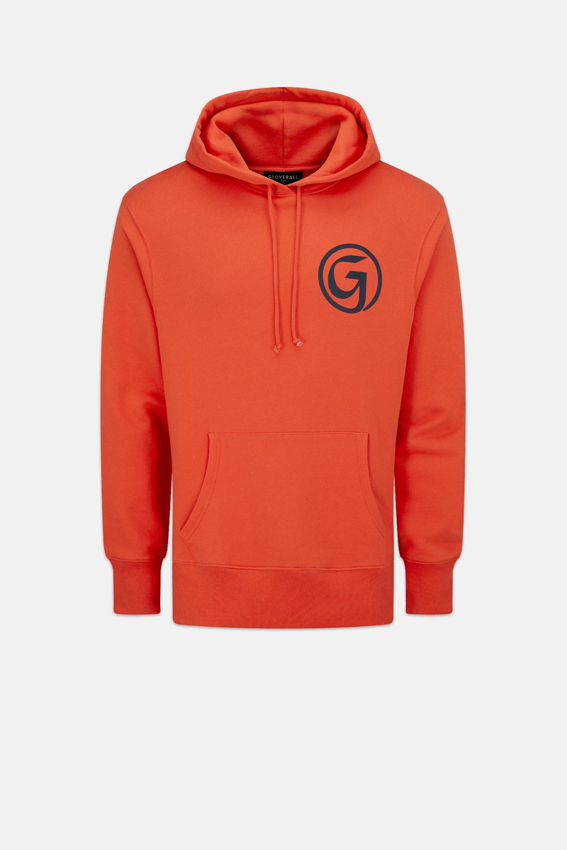 Unisex 'G' Print Hoodie Orange 1