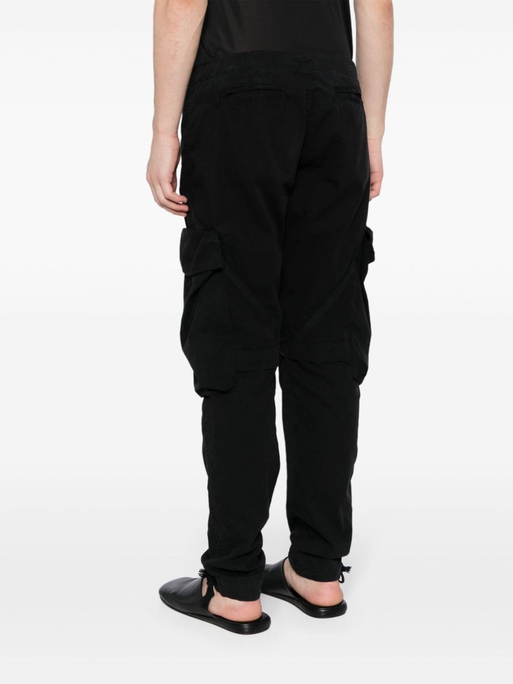 mid-rise tapered-leg trousers - 4