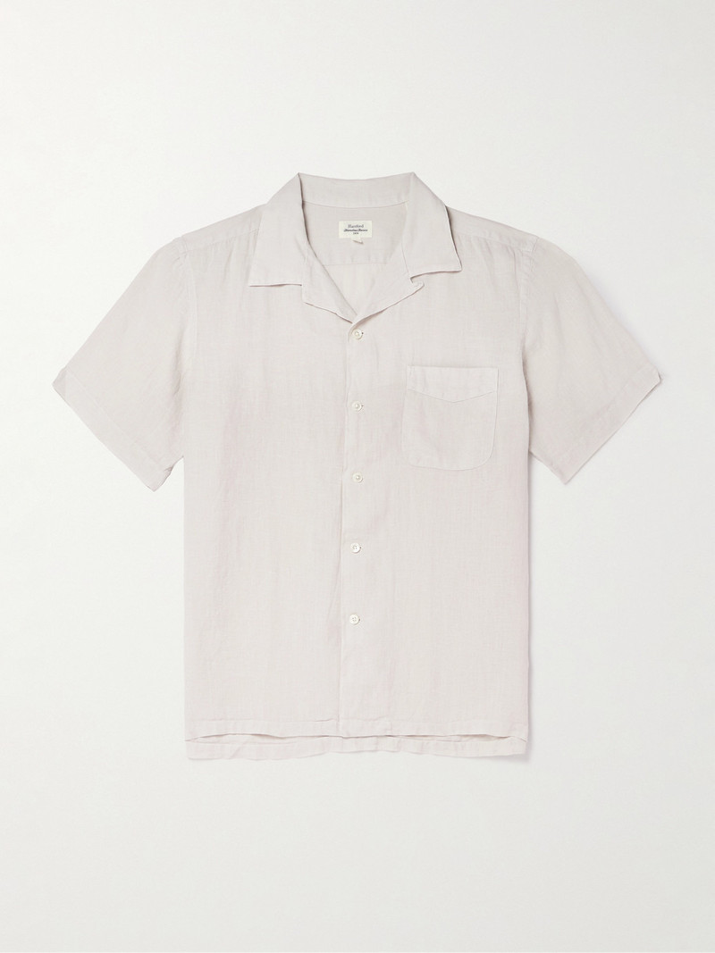 Palmito Mc Pat Convertible-Collar Linen Shirt 1