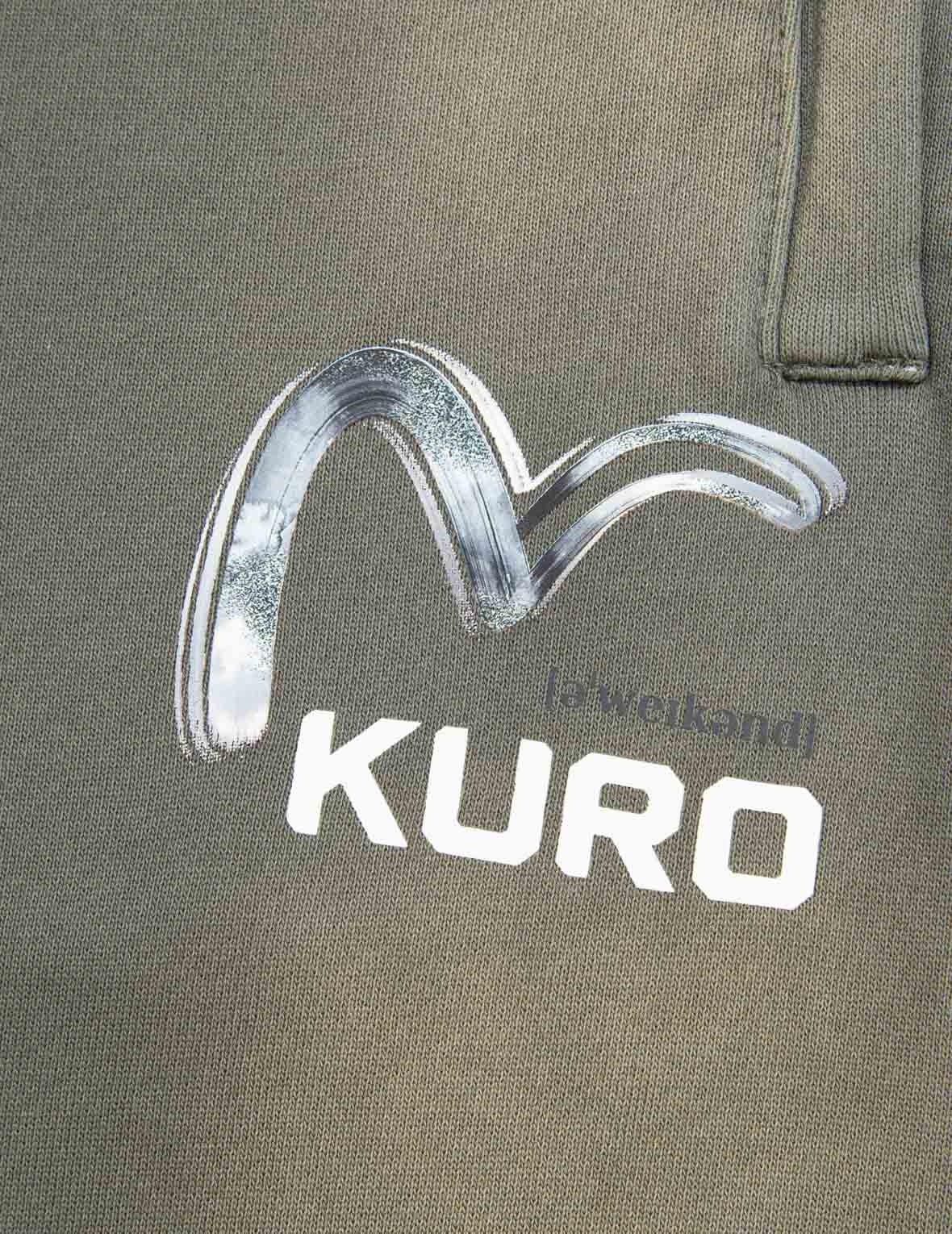 Brushed Seagull Print Garment-dyed Sweatpants - 10