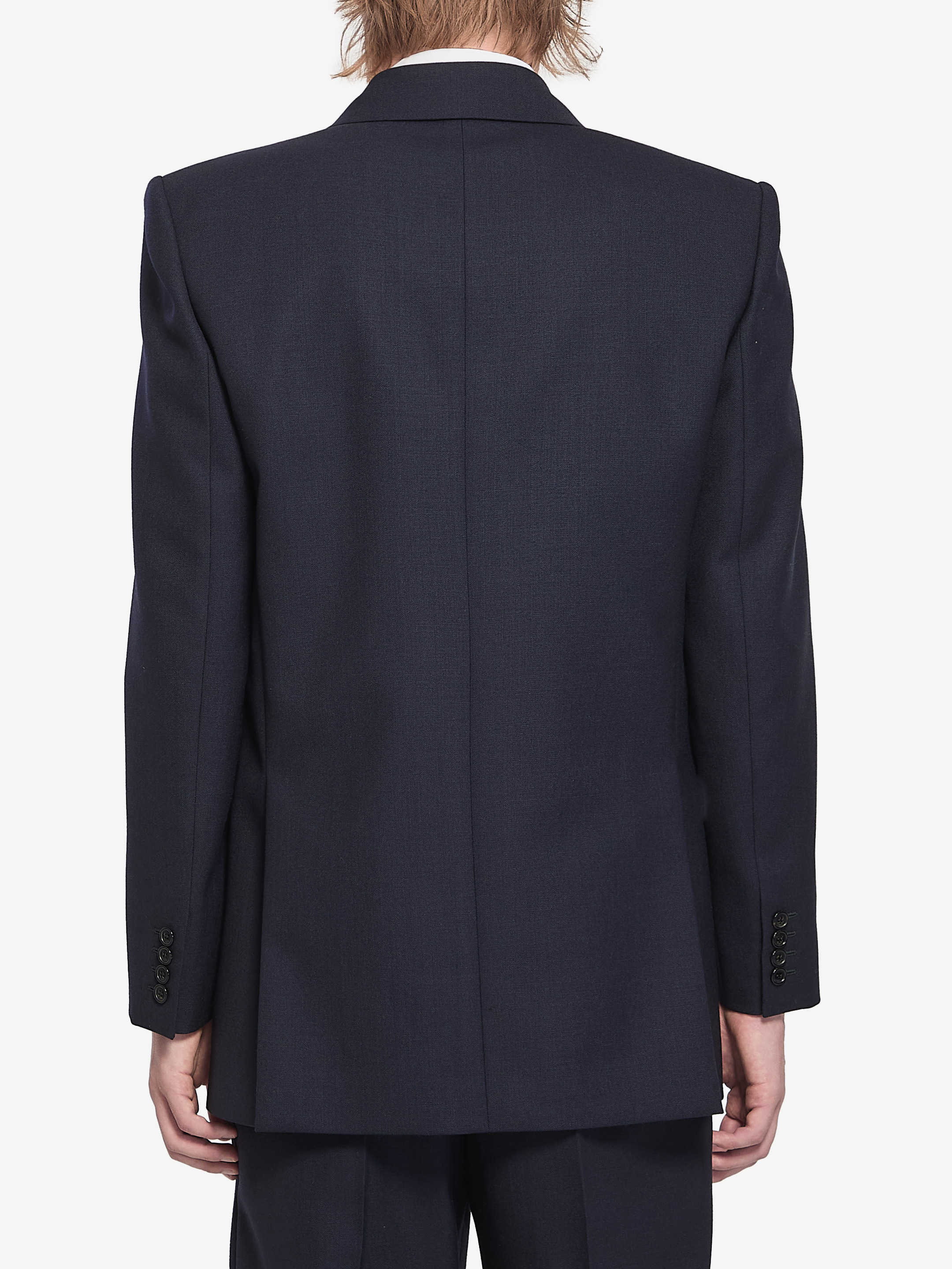 Double-breasted wool jacket - 3