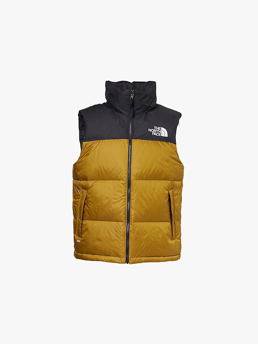 1996 Retro colour-block shell recycled-down gilet - 1