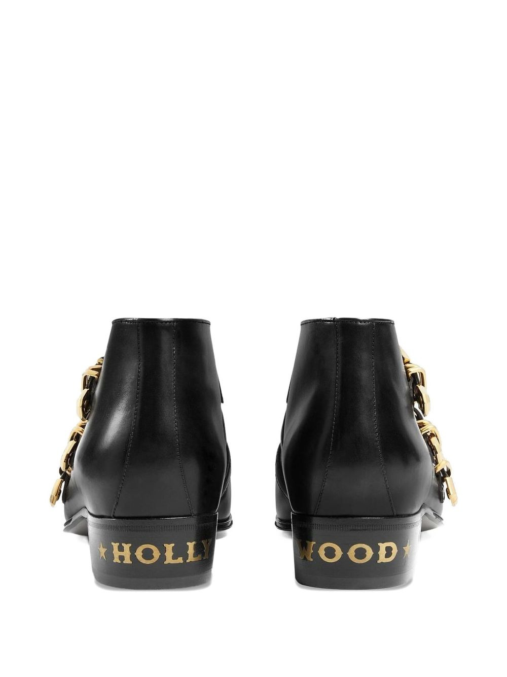 buckled leather ankle boots - 3