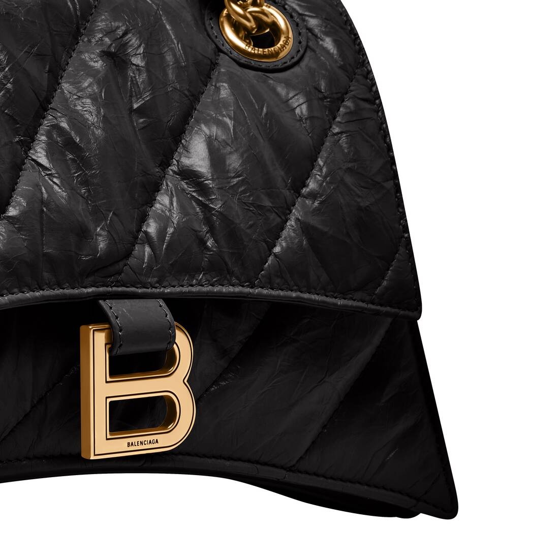 Women's Crush Small Chain Bag Quilted  in Black - 10