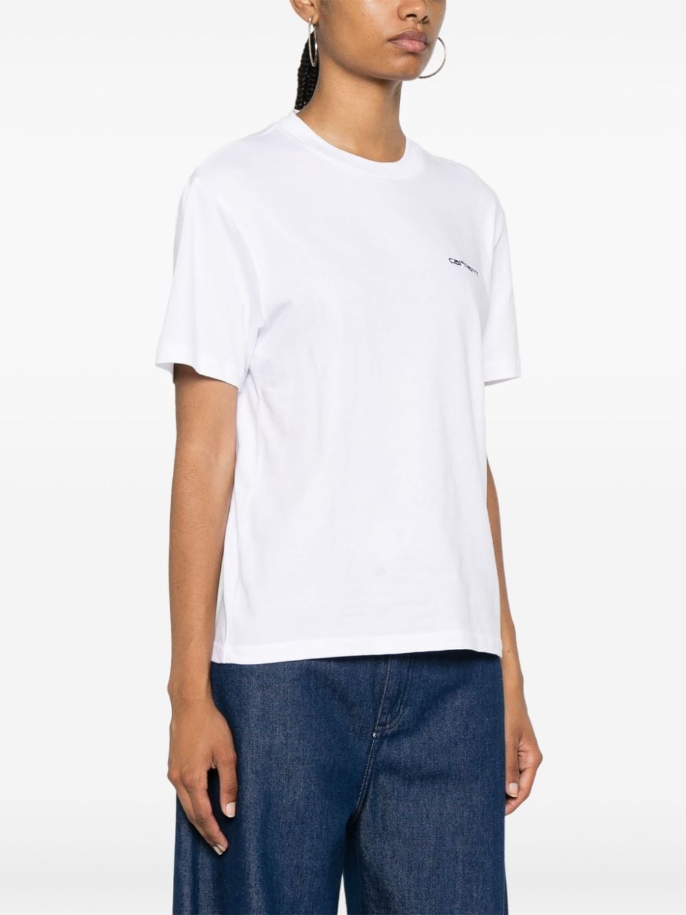 Script embroidery T-shirt - 3