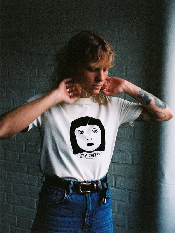 Joni Say Cheese T-Shirt Ecru - 2