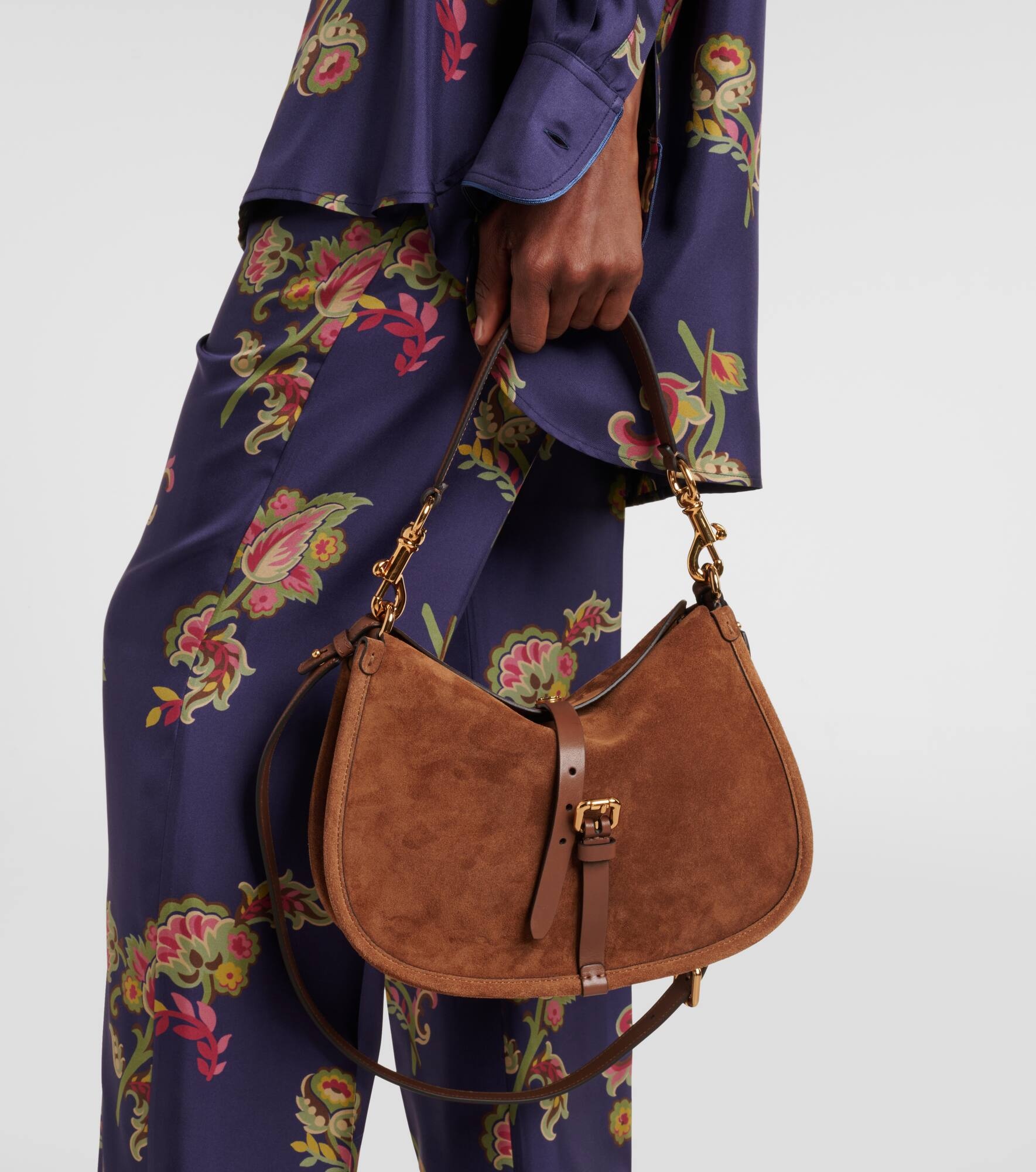 Small suede tote bag - 2