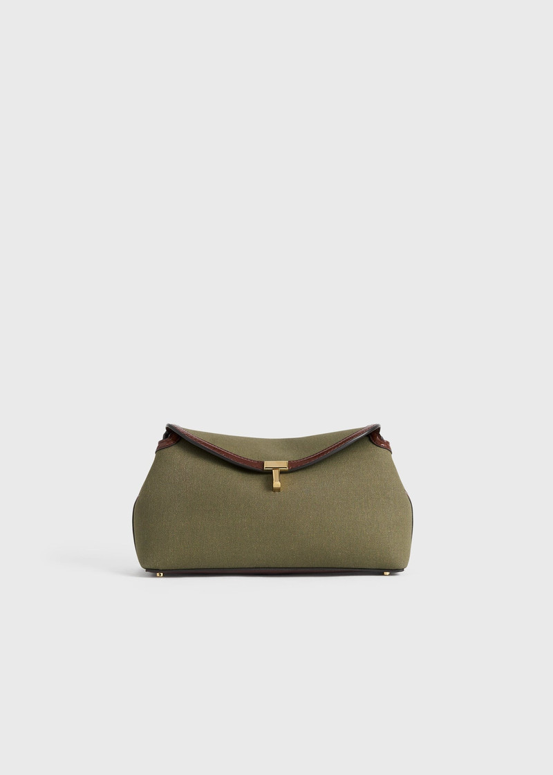 T-lock canvas clutch khaki green 9