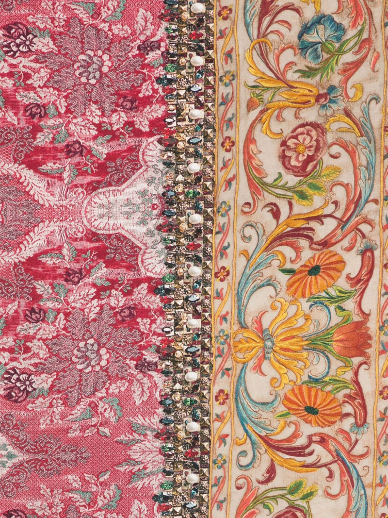 Pierre-Louis Mascia embellished floral-print scarf outlook