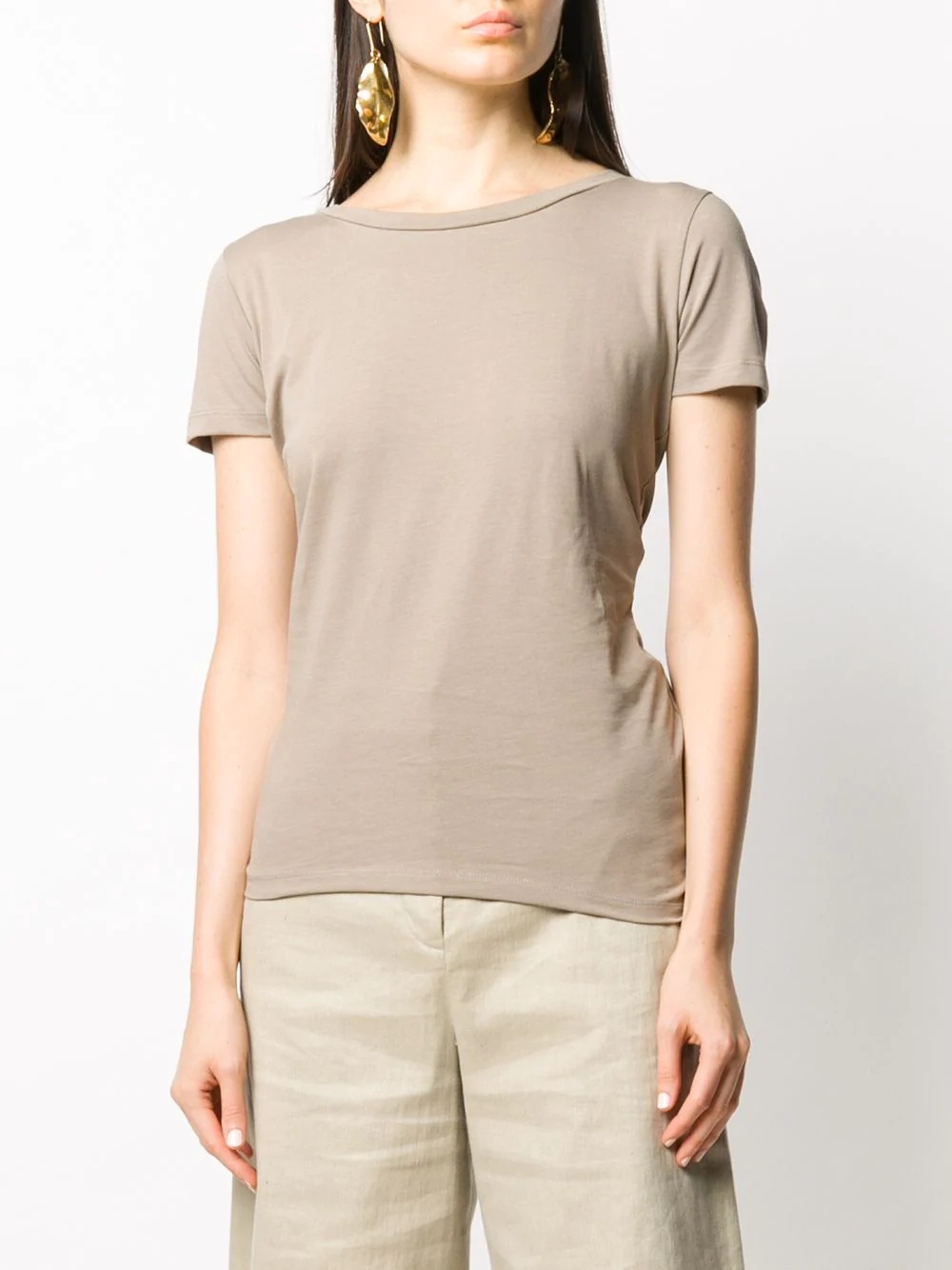 twist detail T-shirt - 3