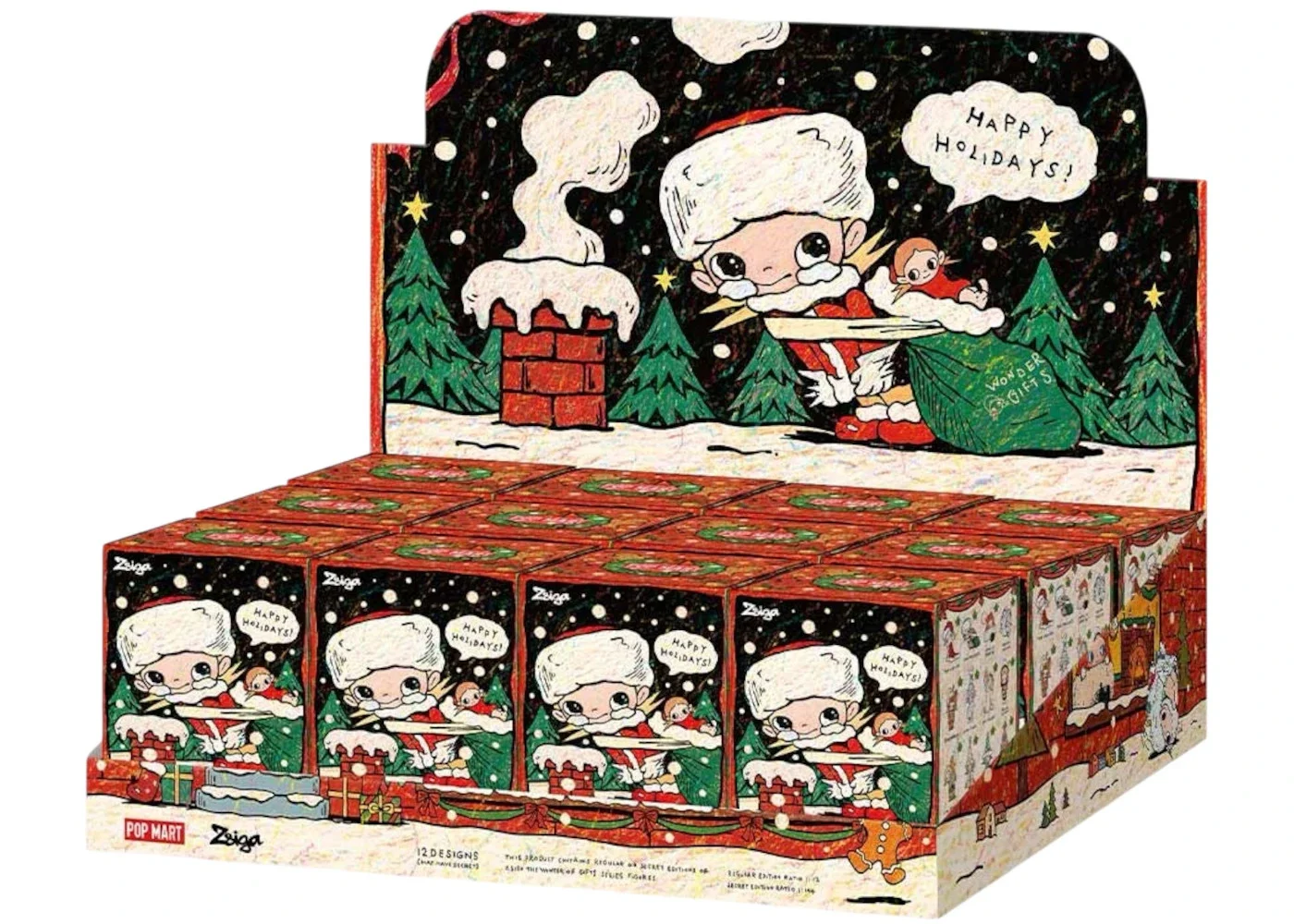 Pop Mart Zsiga The Winter of Gifts Series Figures Sealed Case (12 Blind Box) - 1