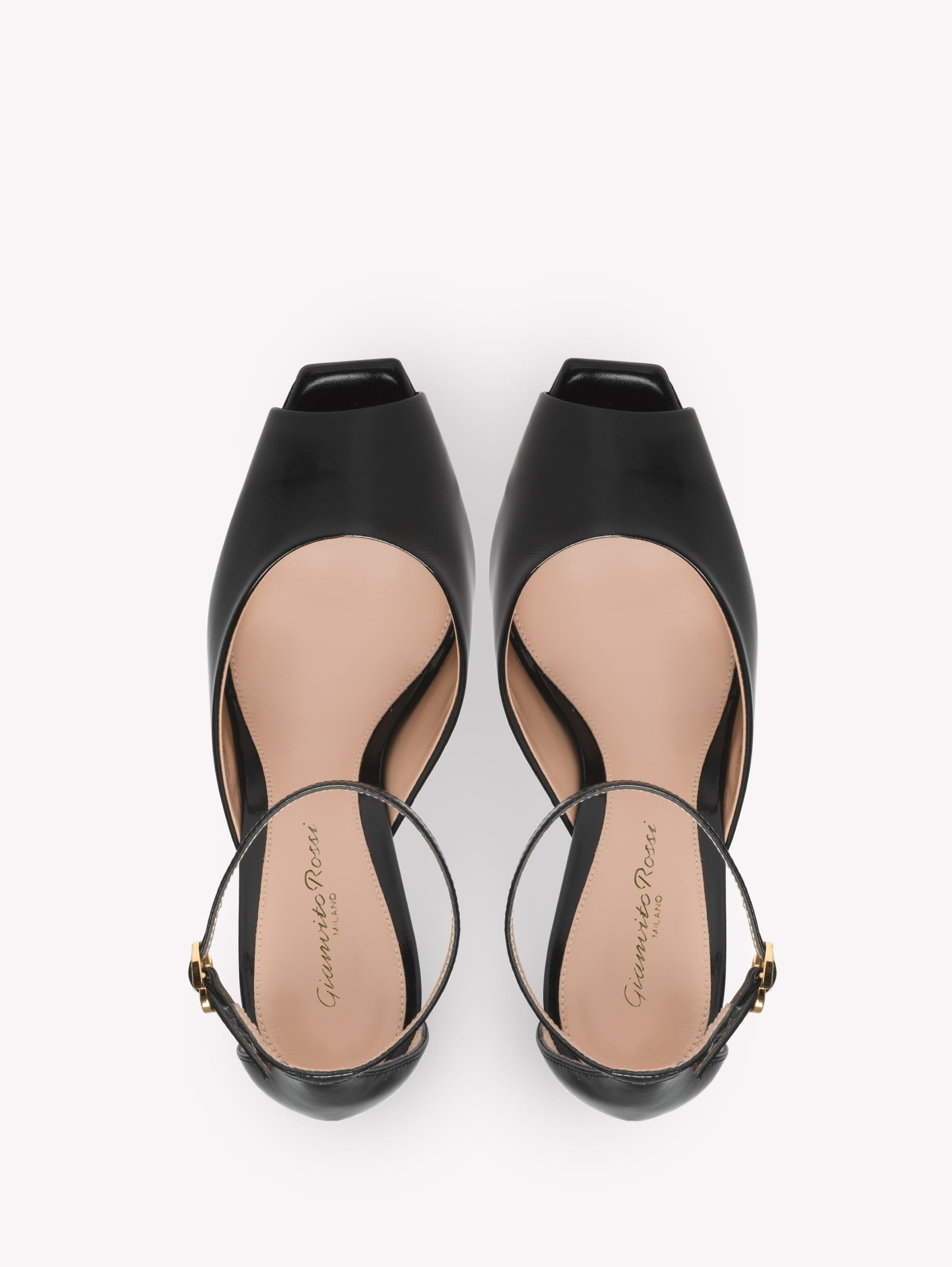 Gianvito Rossi Ethel Sandal in Black Nappa at Nordstrom - 3