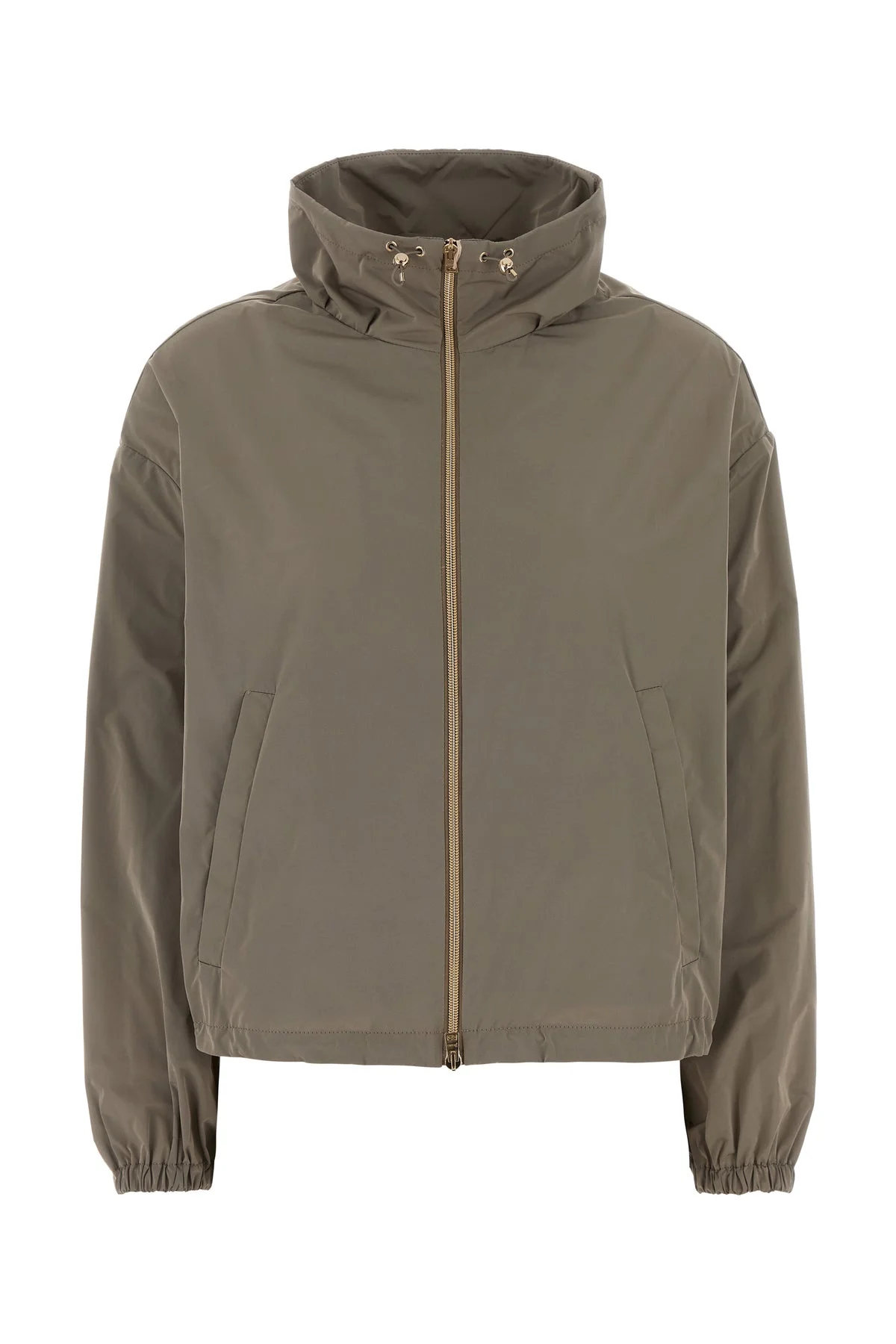 Dove grey polyester windbreaker - 1