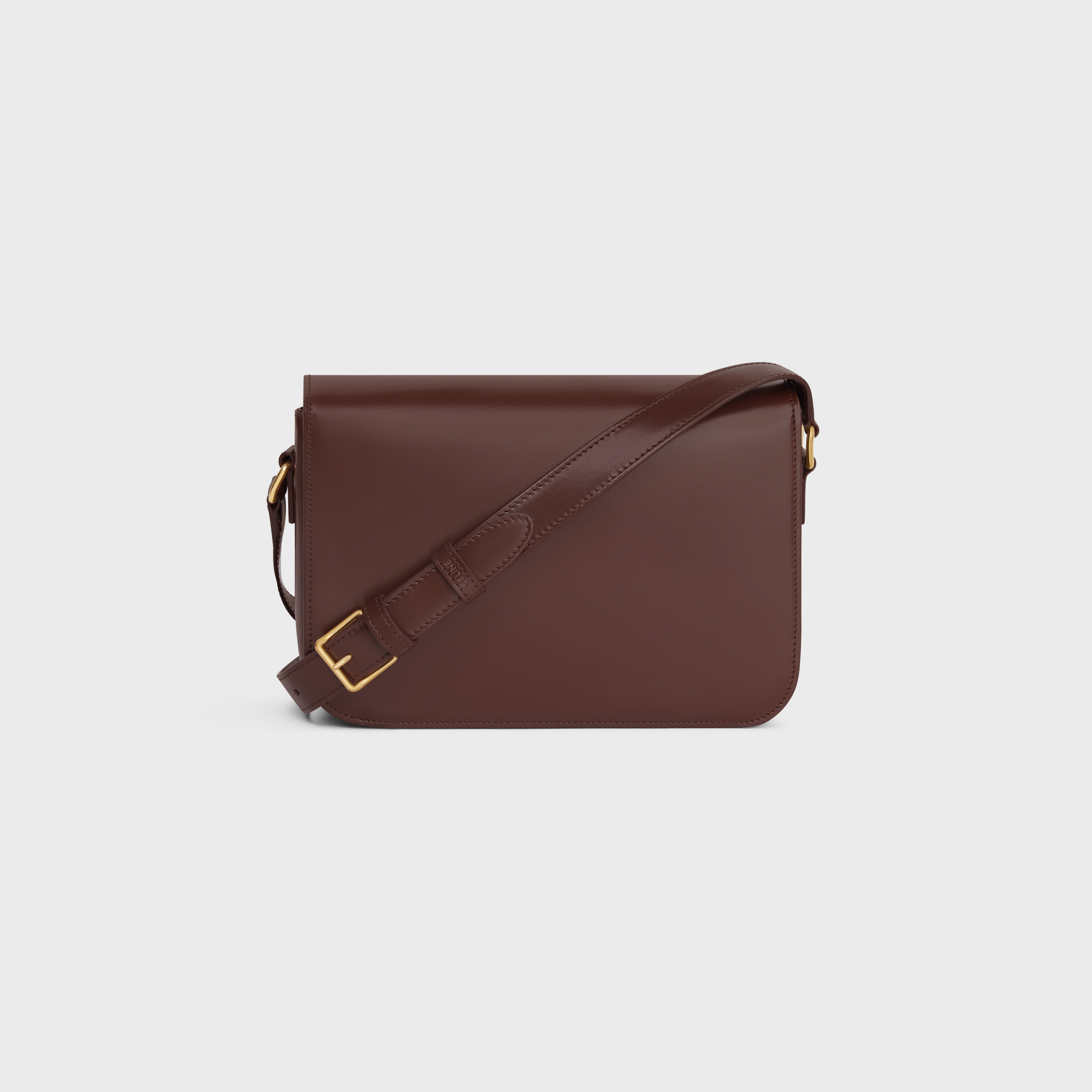 CELINE Classique Triomphe Bag in shiny calfskin | REVERSIBLE