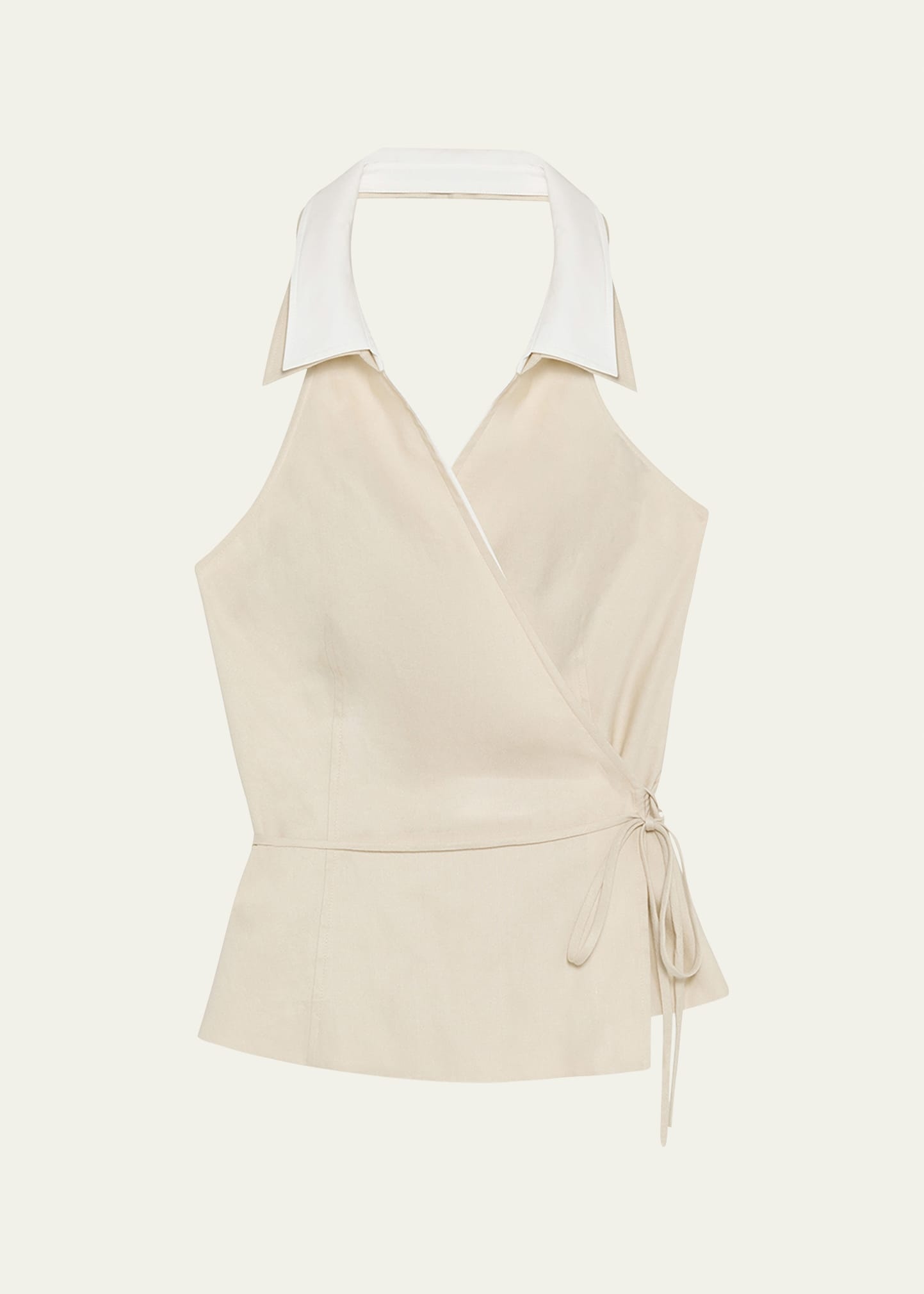 Campbell Linen Halter Shirt - 1
