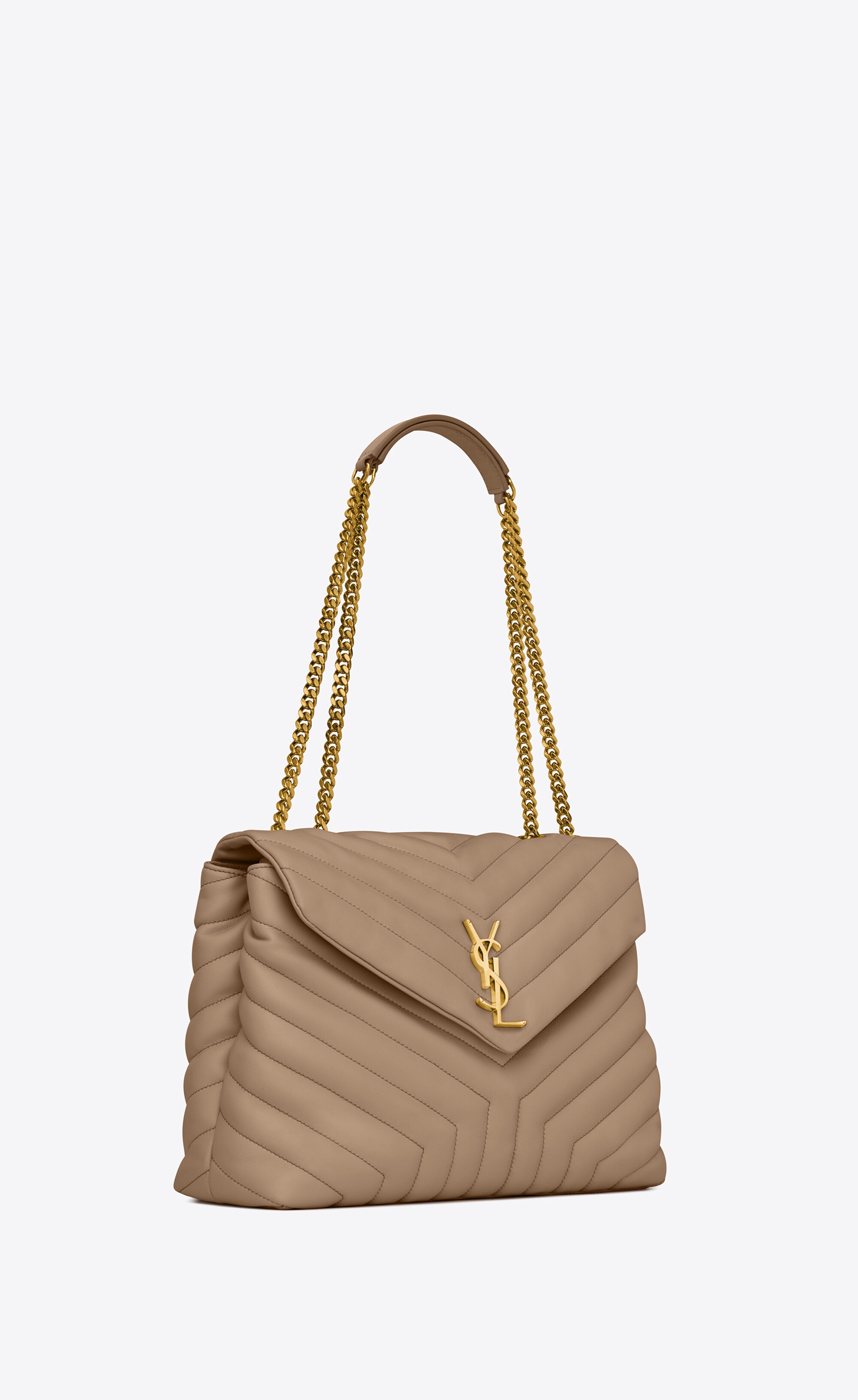 loulou medium chain bag in quilted "y" leather - 6