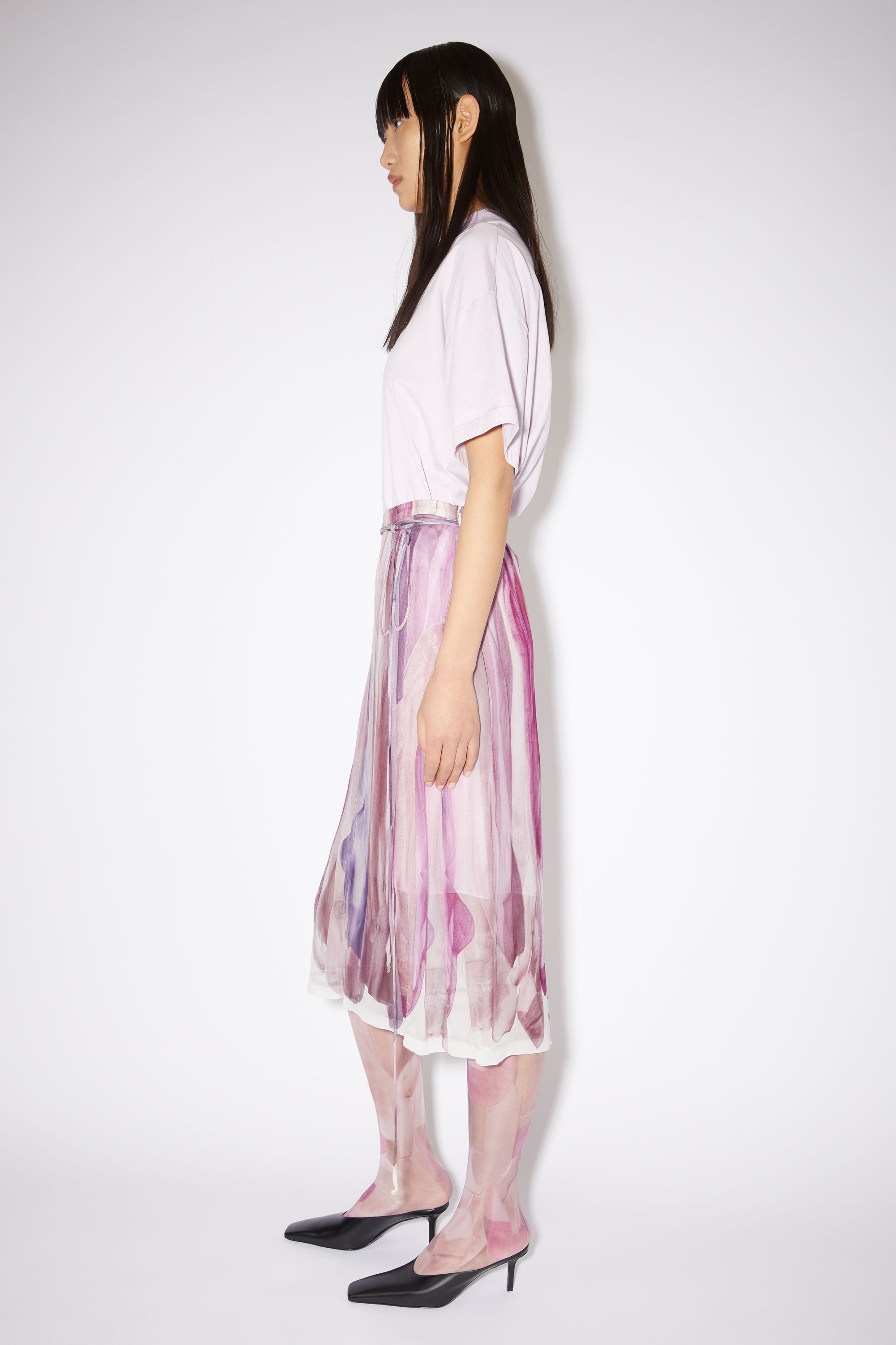Printed skirt - Lilac/purple - 4