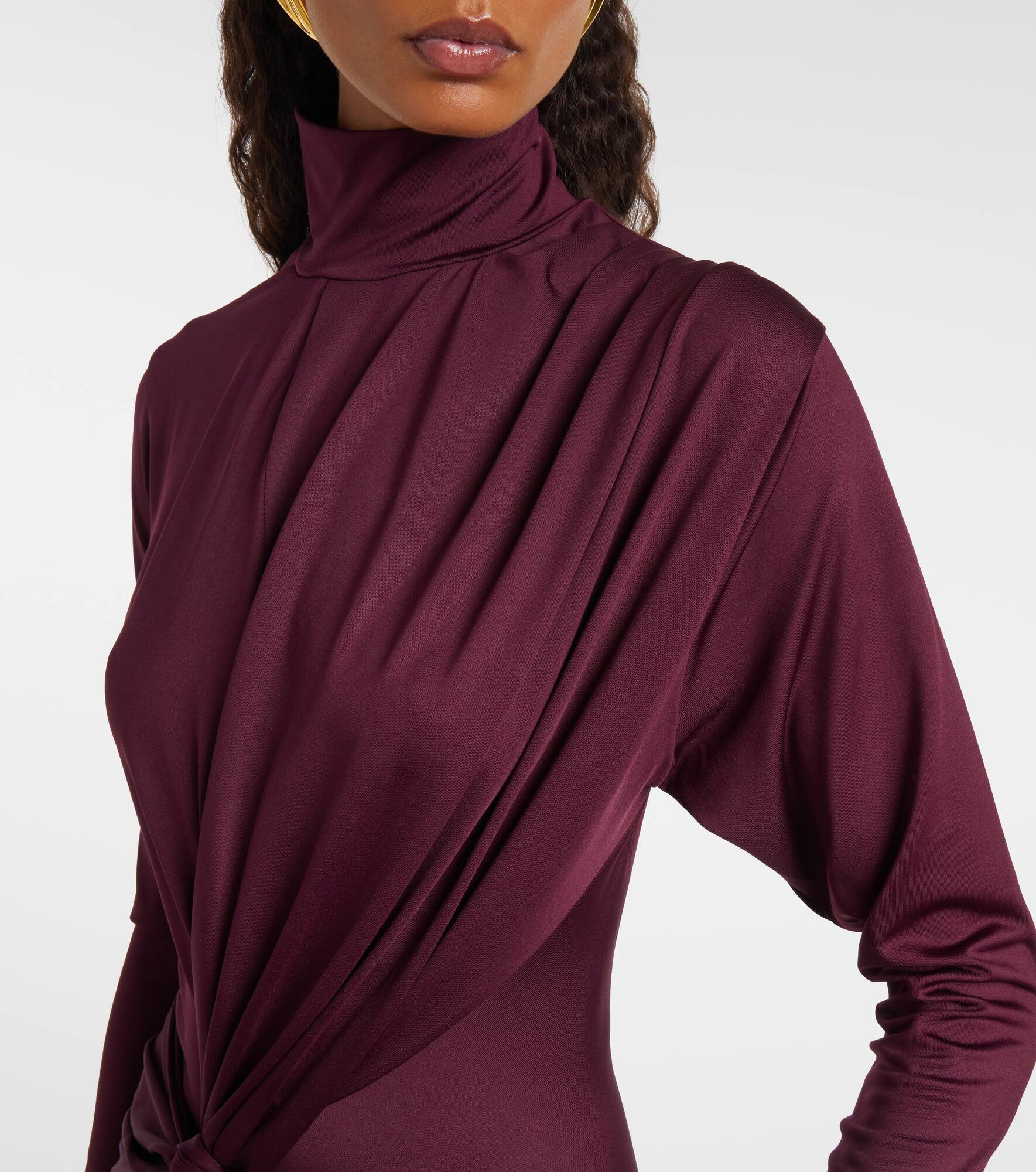 Jersey midi dress - 4
