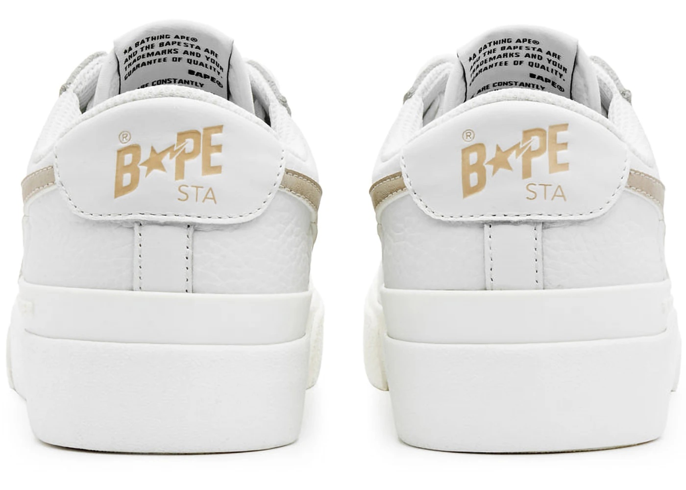 A Bathing Ape Mad Sta White Gold - 3