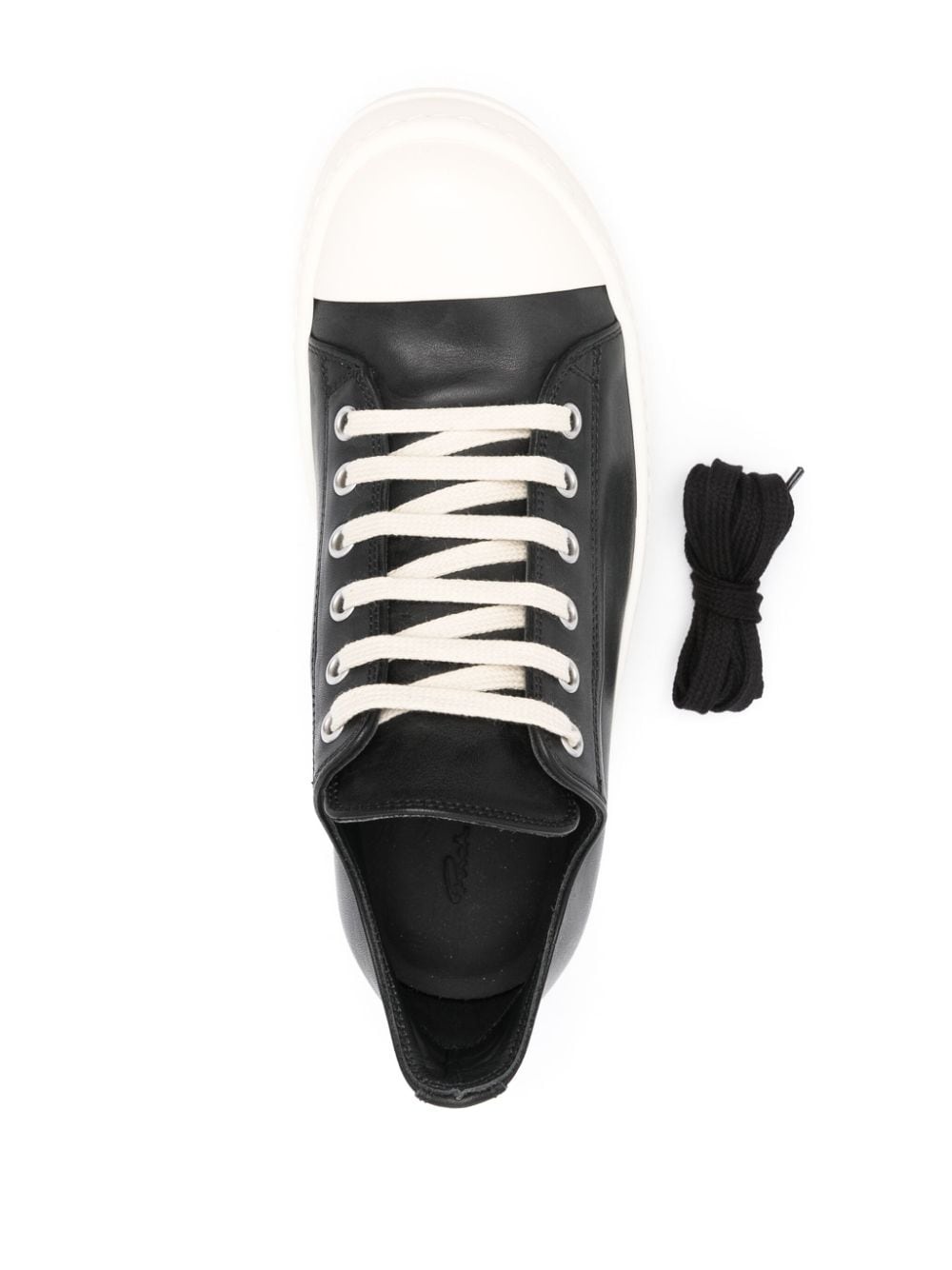 platform leather sneakers - 4