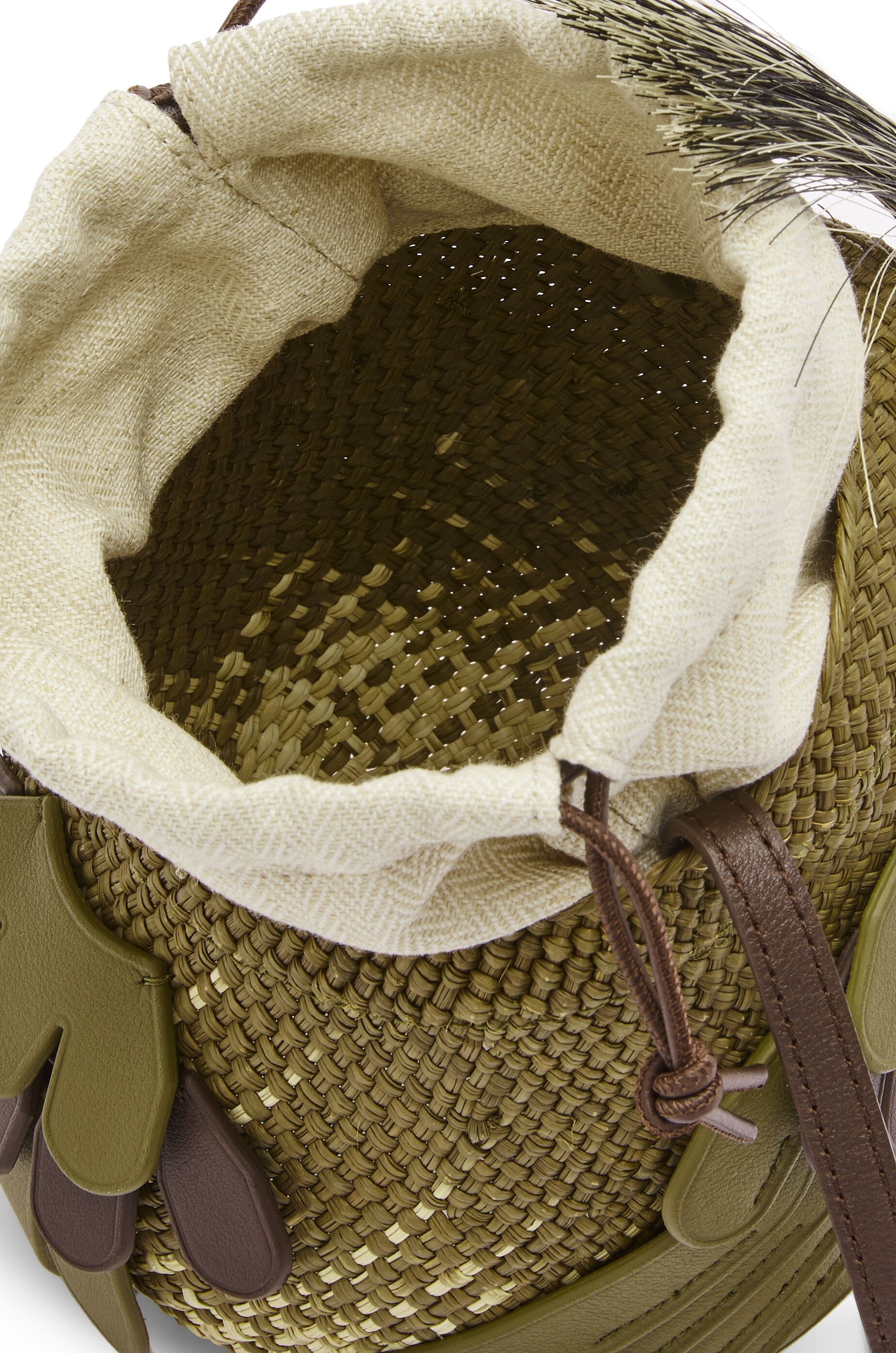 Bird bag in iraca palm and calfskin - 6