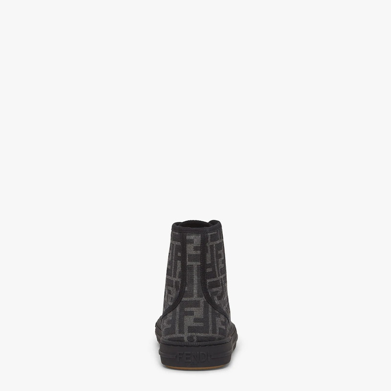 FENDI Black canvas high-tops outlook